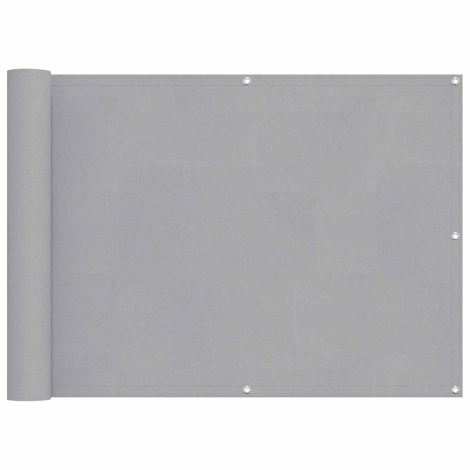vidaXL Balkonsichtschutz Balkonsichtschutz Hellgrau 75 x 200 cm (1-St)