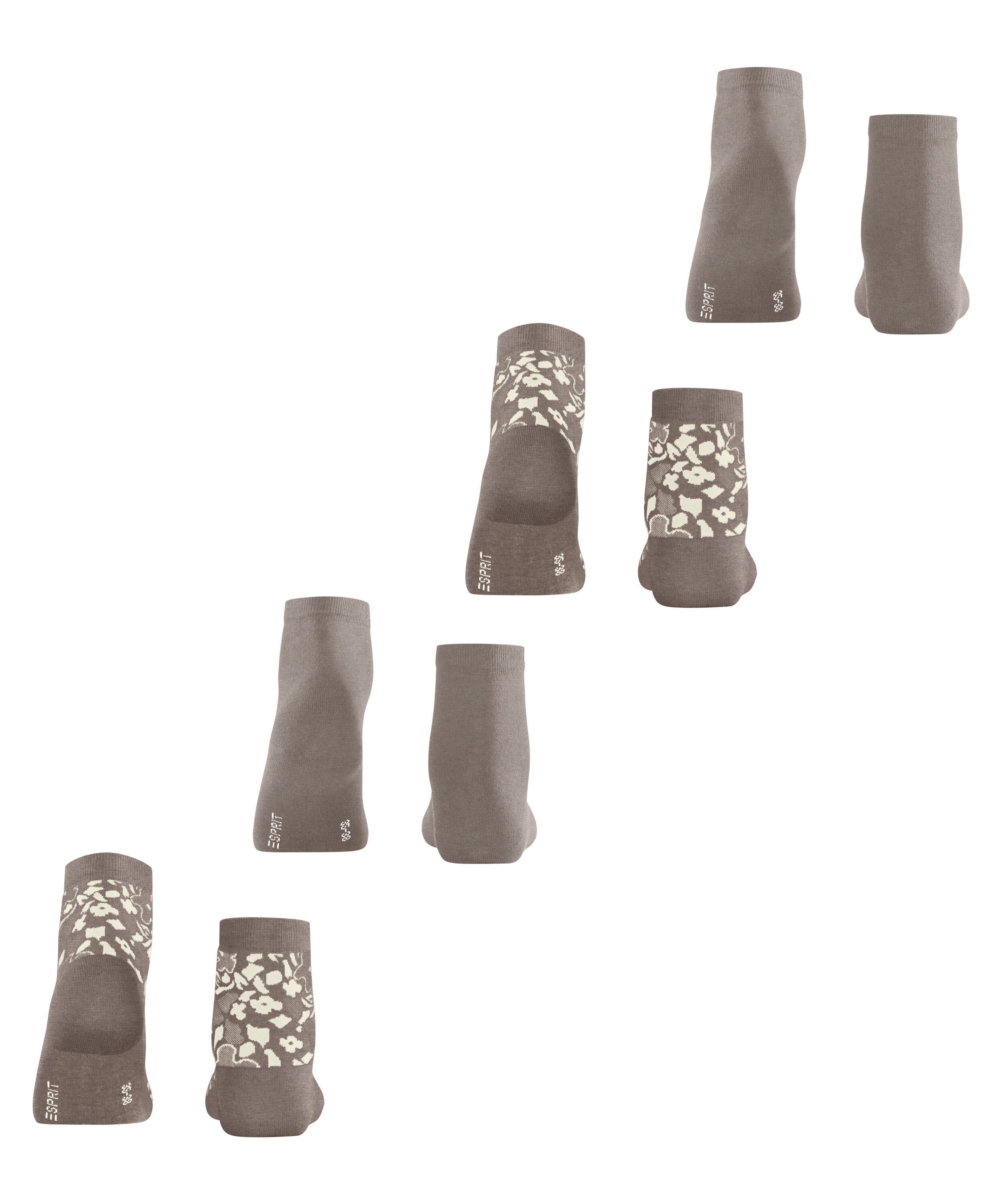 Esprit Kurzsocken Geranium Flower 4-Pack Kurzsocken (4-Paar)