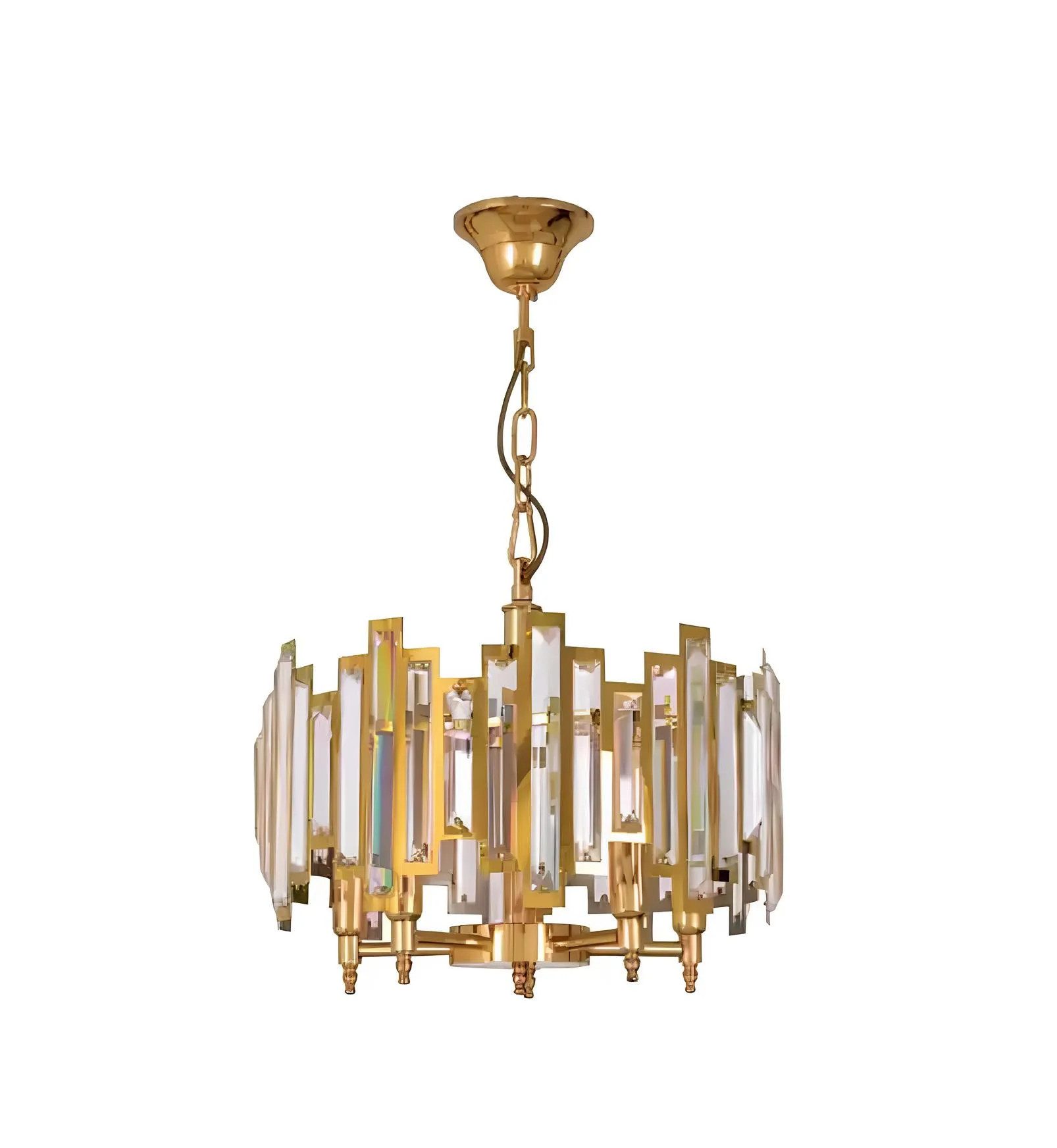 JVmoebel Kronleuchter Luxus Hängelampe in Gold mit elegantem Design, Made in Europa