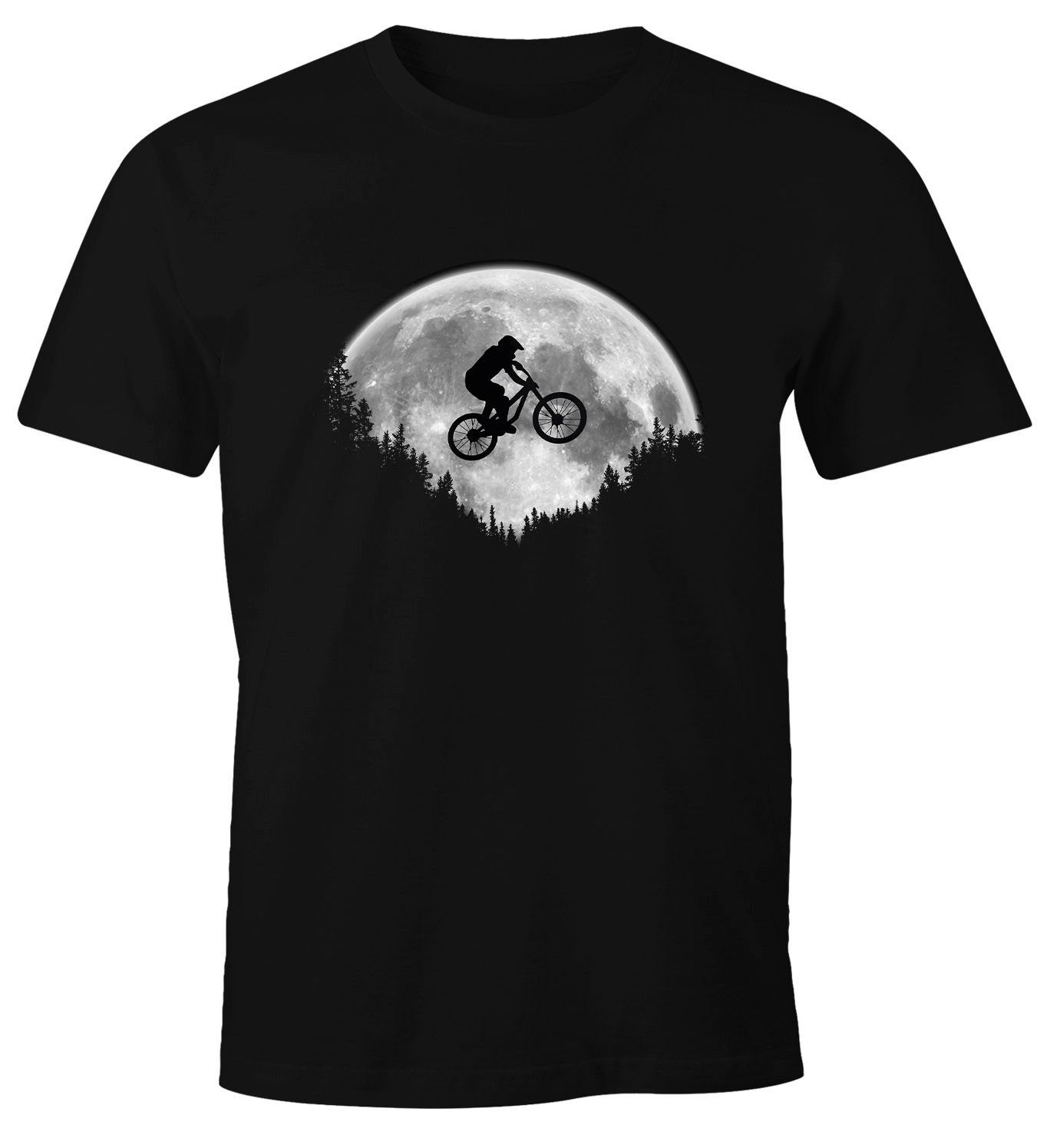 MoonWorks Print-Shirt Herren T-Shirt Mountainbiking MTB Radsport Extremspor günstig online kaufen