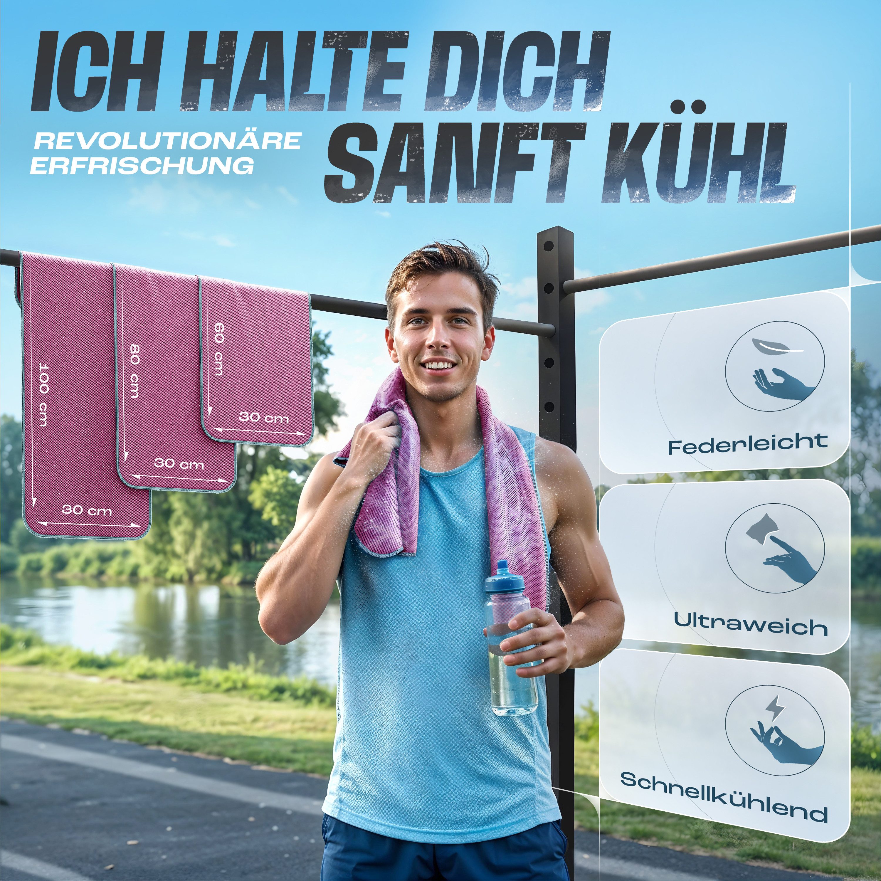 NirvanaShape Handtücher Kühl-Tuch eiskalt mit sofortiger Kühlwirkung kühlen günstig online kaufen