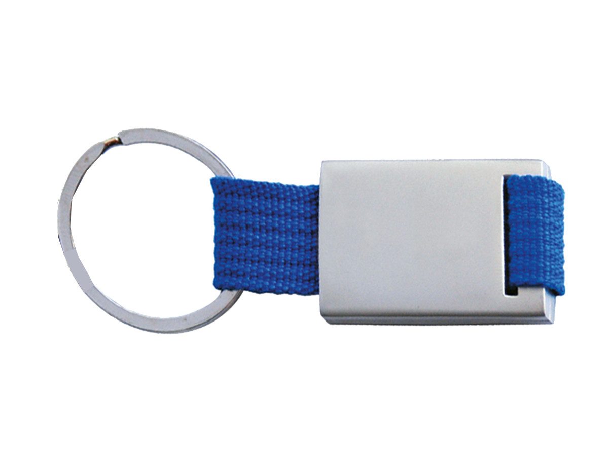 Best Offer Schlüsselanhänger Schlüsselanhänger / aus Metall / mit trendigem Nylonband / Farbe: blau