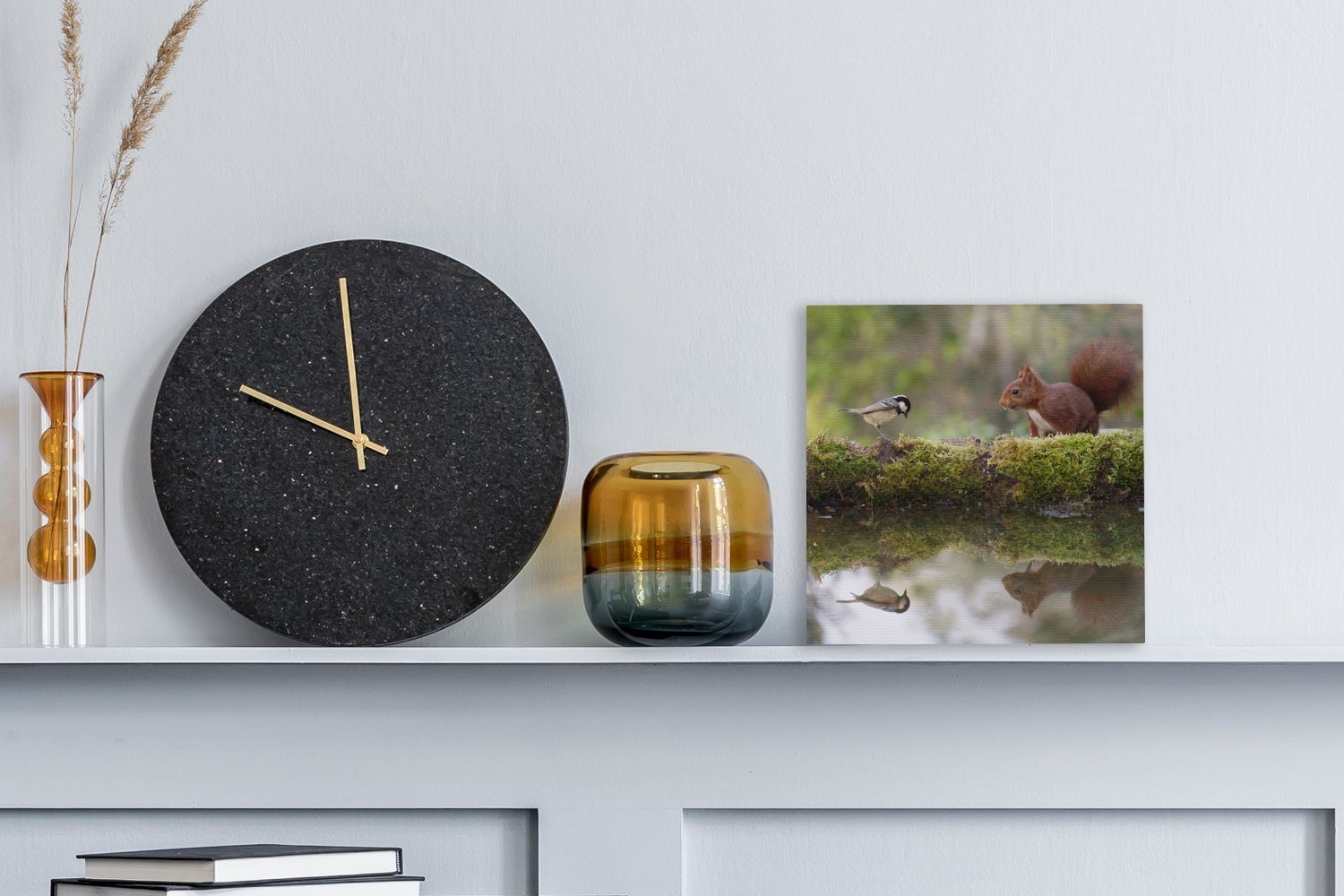OneMillionCanvasses® Leinwandbild Waldtiere - Wasser - günstig online kaufen