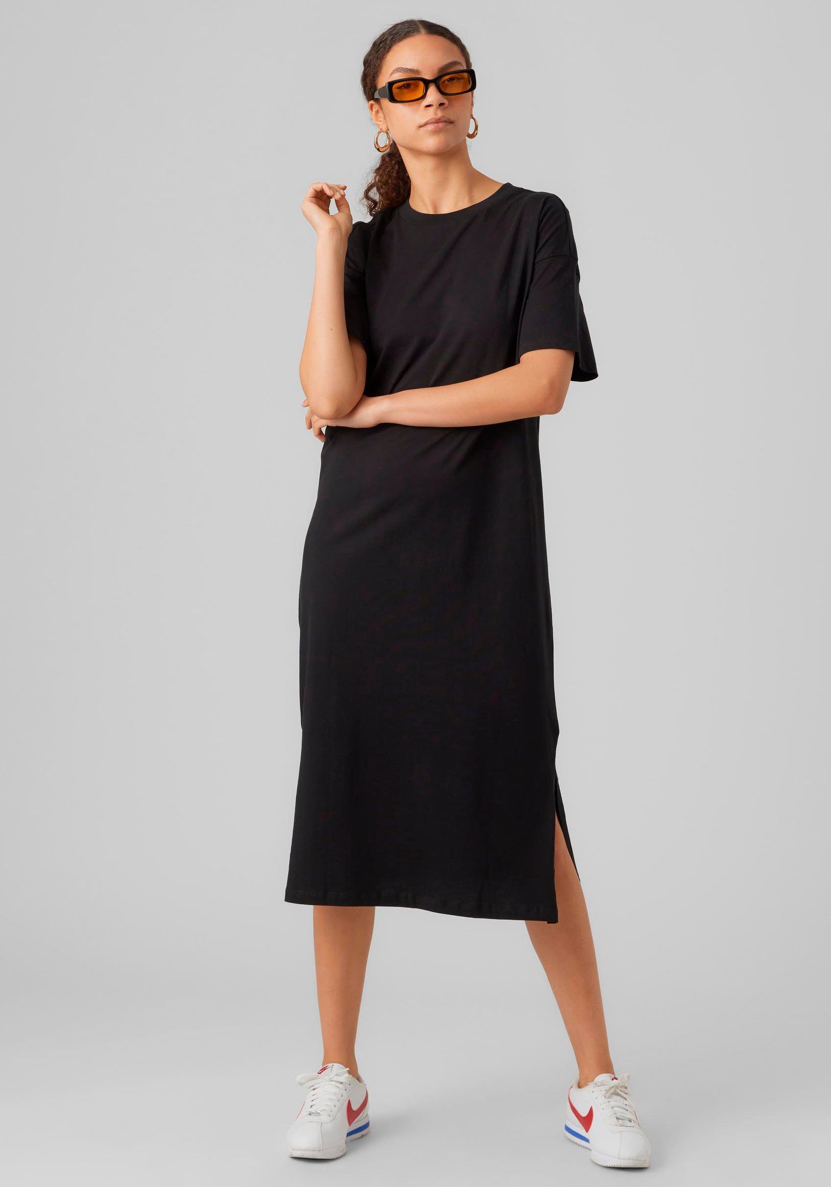 100% Komfort Baumwolle für Moda den Sommerkleid NOOS, OVERSIZE SS DRESS Aus Vero CALF VMMOLLY maximalen