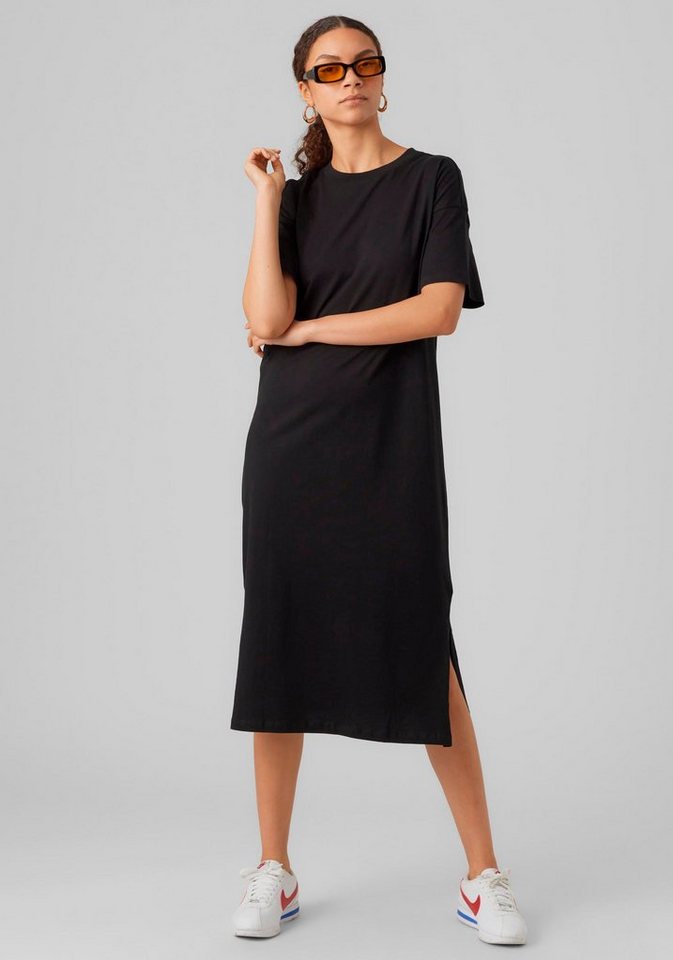 Vero Moda Sommerkleid VMMOLLY SS OVERSIZE CALF DRESS NOOS, Aus 100%  Baumwolle für den maximalen Komfort