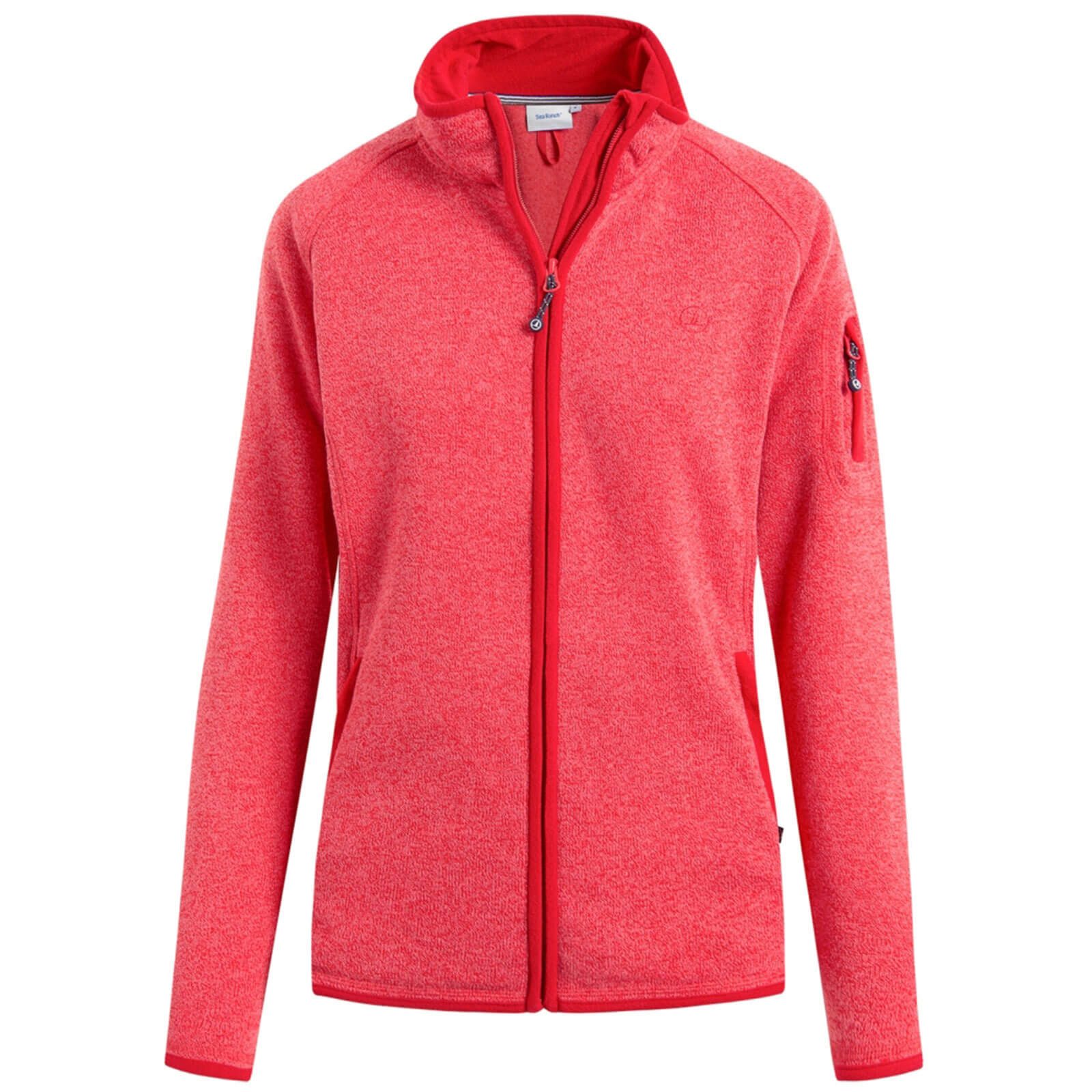 Sea Ranch Fleecejacke Eleana Damen Fleece-Strickjacke Eleana mit Stehkragen und Reißverschluss