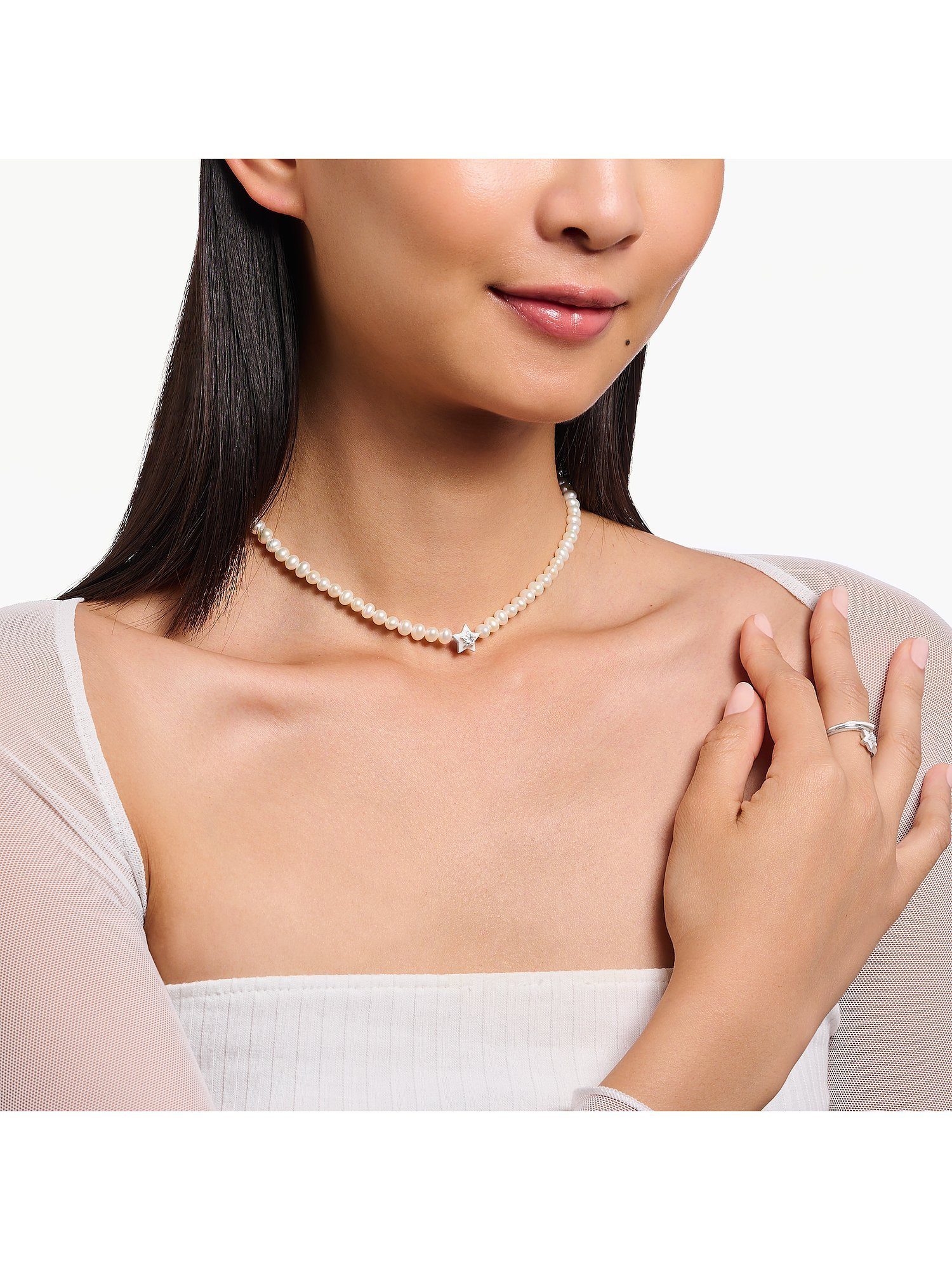 THOMAS SABO Silberkette weiß...