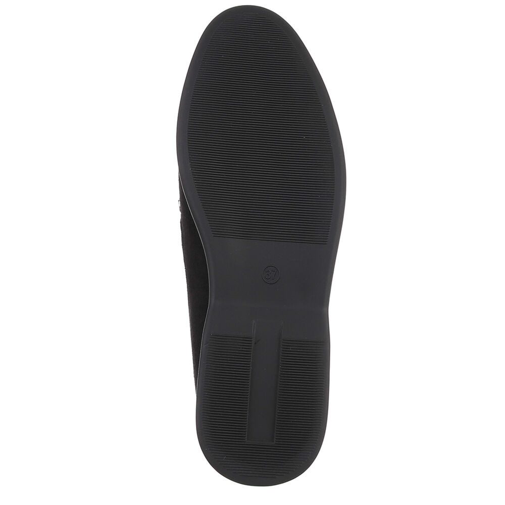 Ital-Design Damen Loafers mit komfortablem Design und eleganten Details Slipper (91116798) Blockabsatz Mokassins in Schwarz