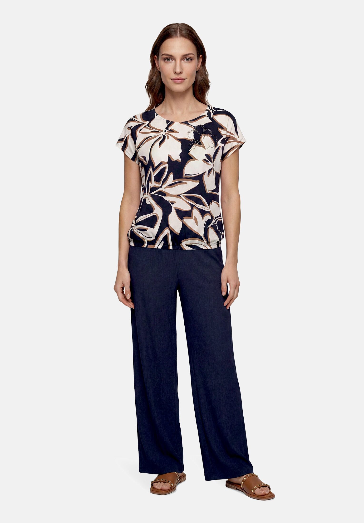 Betty Barclay Kurzarmshirt Damen mit Gummizug (1-tlg)