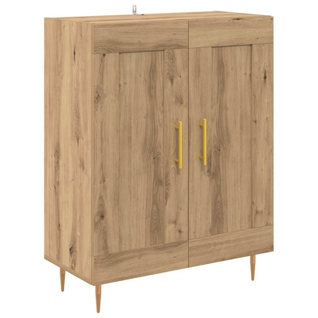 vidaXL Sideboard Sideboard Artisan-Eiche 69,5 x 34 x 90 cm Verbundholz und Eisen (1 St)