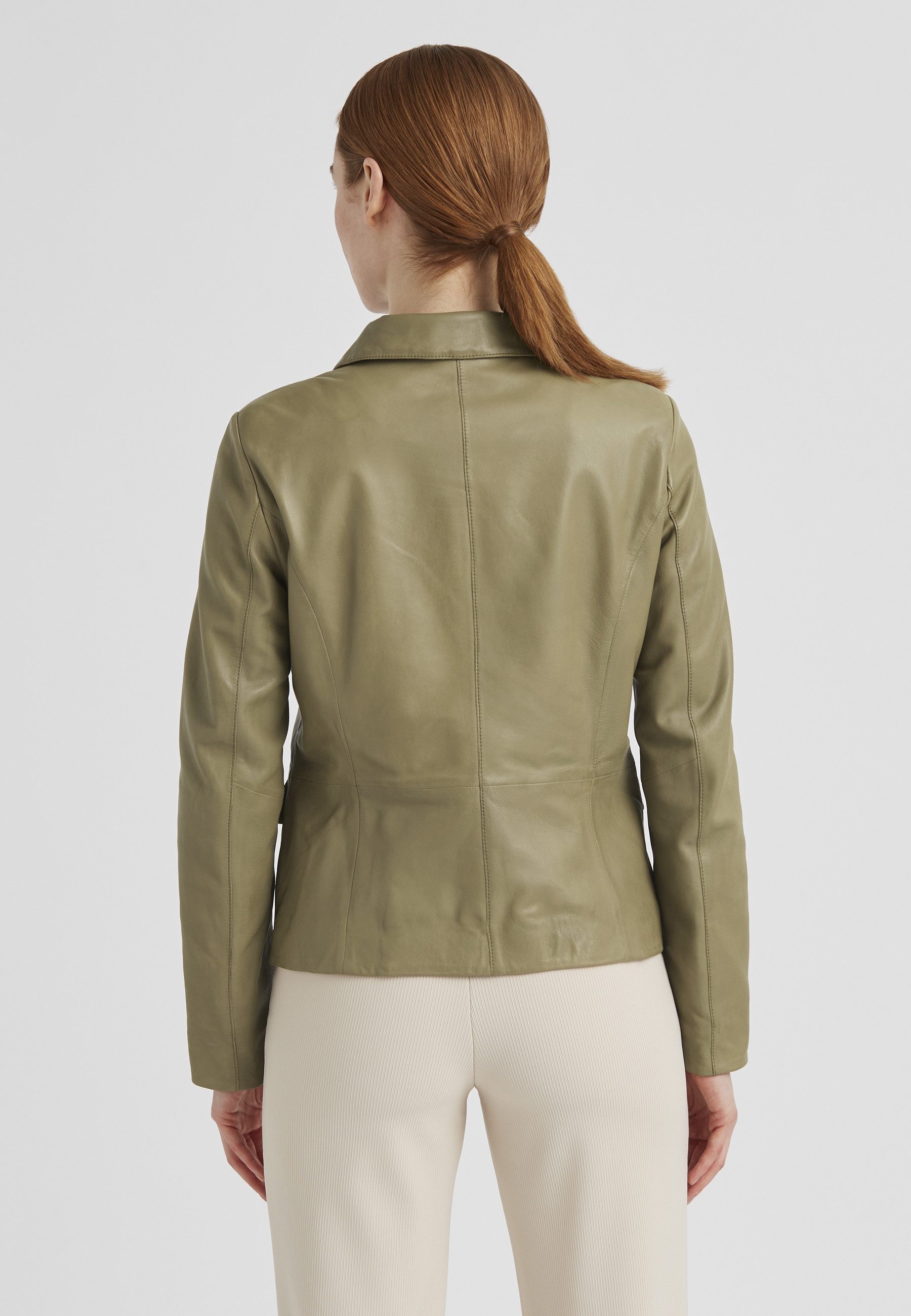 Milestone Lederjacke MSKreta Damen Bikerjacke Jacke Leder klassisch normale Passform