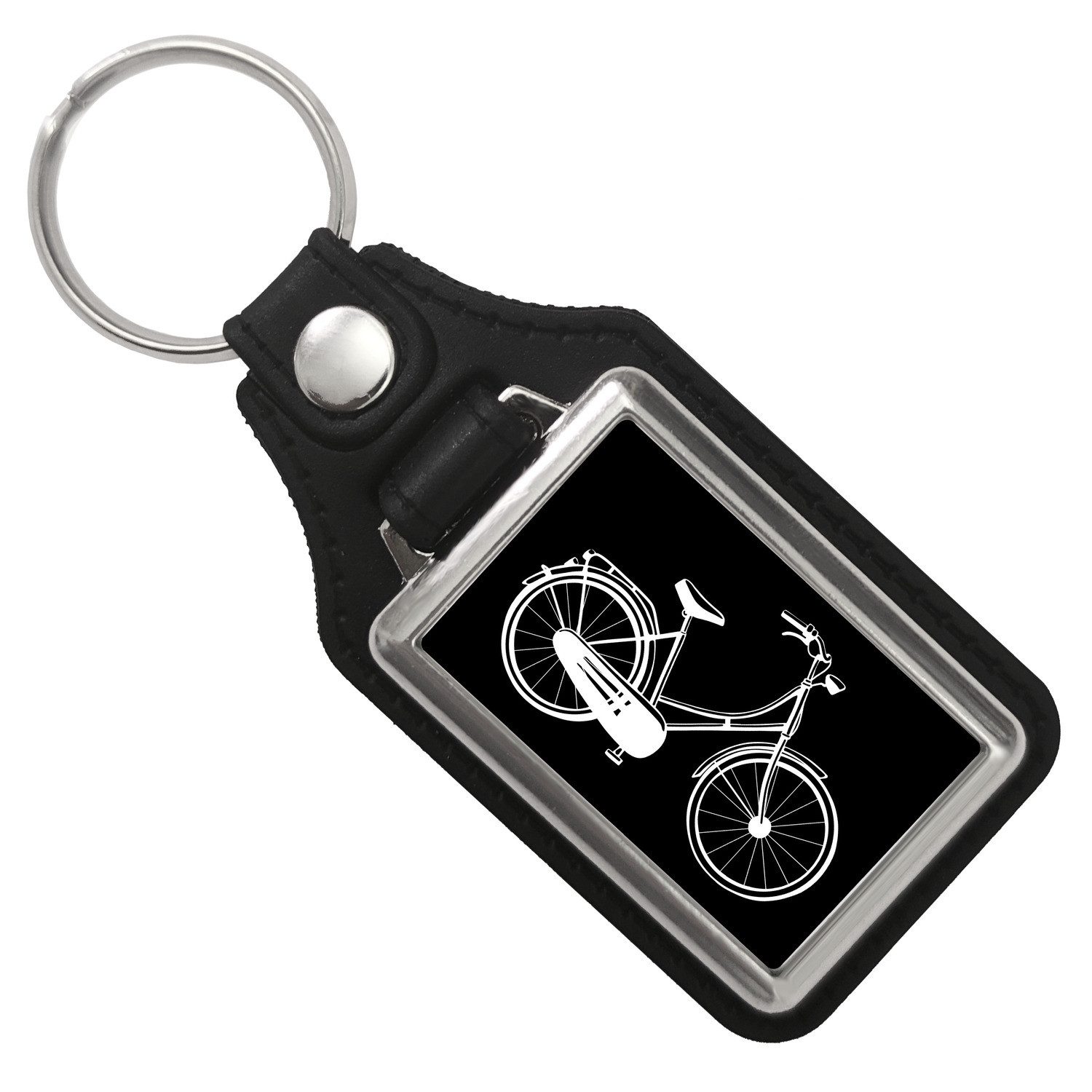 speecheese Schlüsselanhänger Fahrrad Schlüsselanhänger mit Kunstleder-Anhän günstig online kaufen