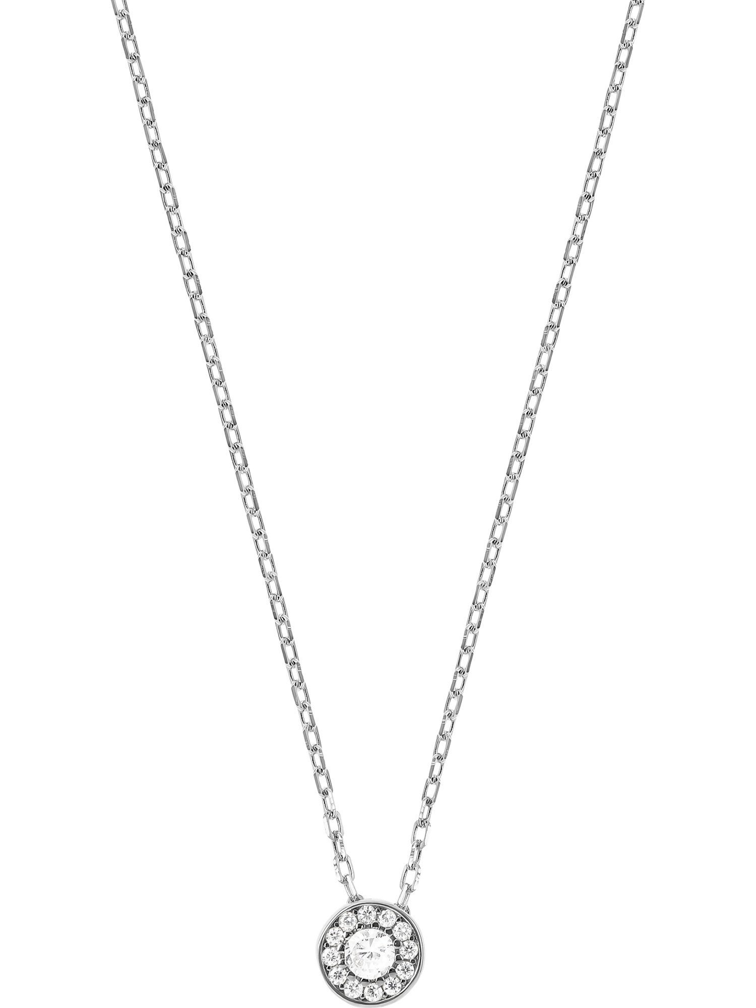 FAVS Collier FAVS Damen-Kette 925er Silber 1 Zirkonia