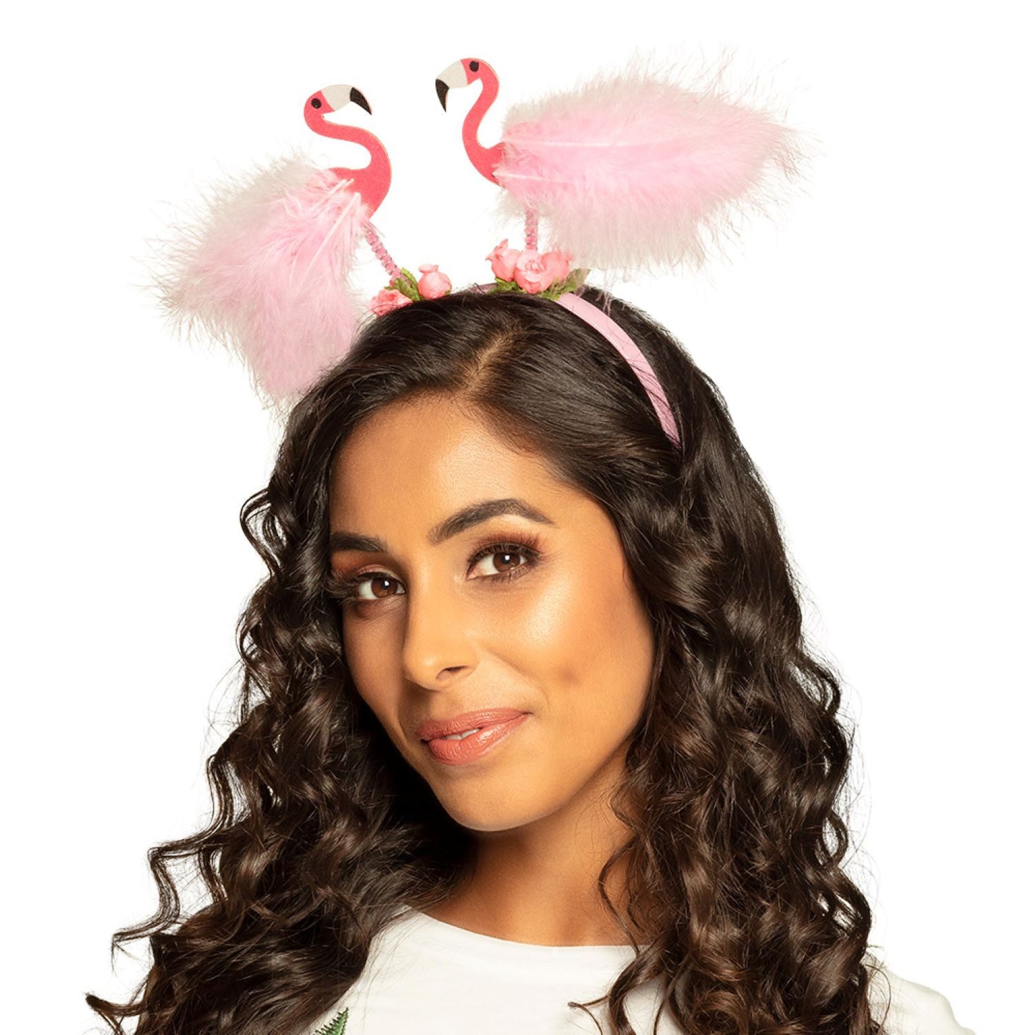 Kostüm Diadem 'Flamingos' Haarreif, Rosa