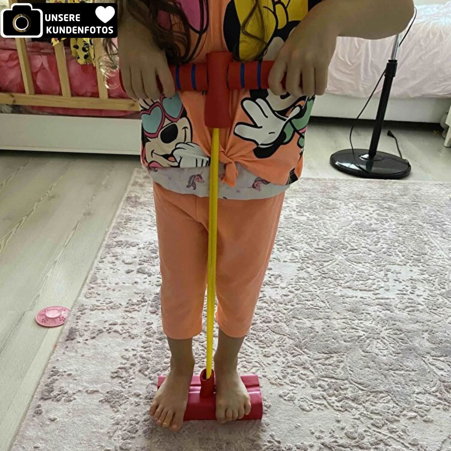 Jungengel Gymnastikband Springspielzeug Hüpfspielzeug Kind Trainingsspiel Kleinkind Förderung, Bis max. 50kg & 9 Jahren empfohlen, Elastisch und TOP für Kinder