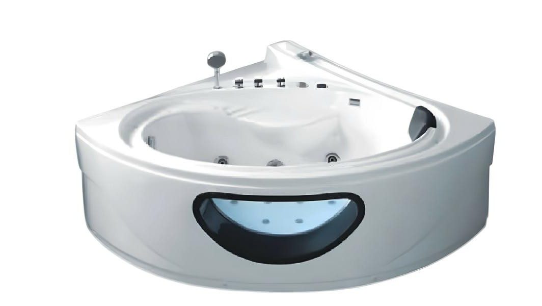 Xlmoebel Whirlpool-Badewanne XLMOEBEL Hydromassagewanne in elegantem Weiß, freistehend, Made in Europa