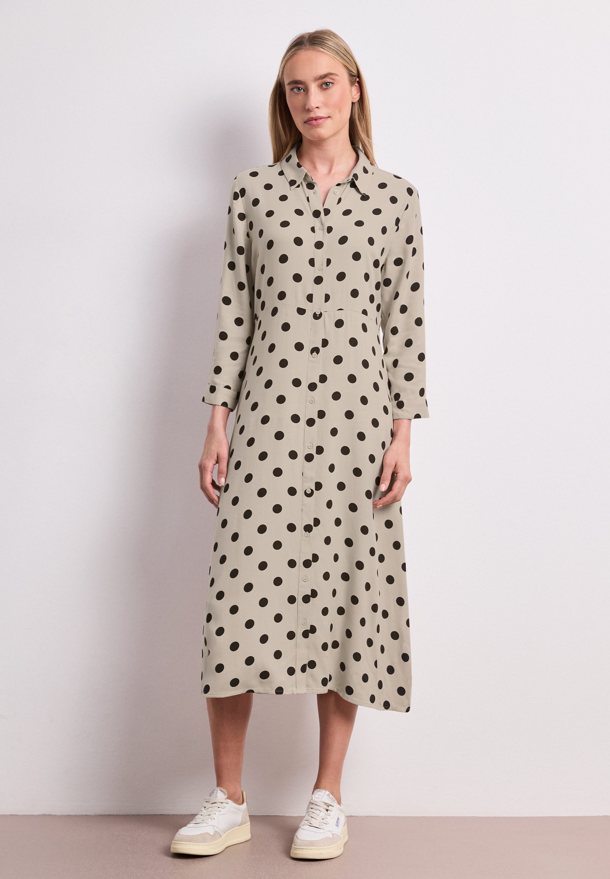 STREET ONE Blusenkleid mit Punktemuster