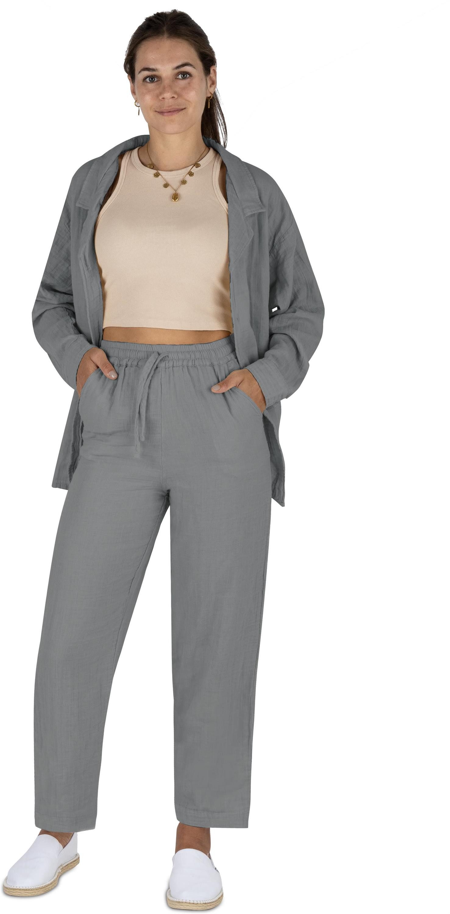Janice Midikleid Damen Musselin Hemdbluse mit günstig online kaufen