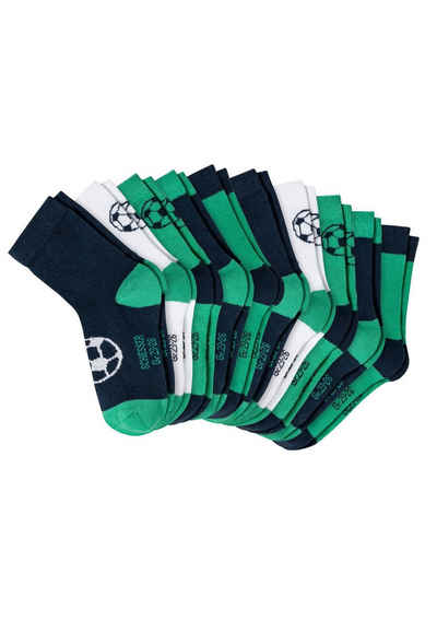 Schiesser Langsocken Fußball - 10 Paar (Spar-Set, 10-Paar) Kindersocken - Baumwolle -