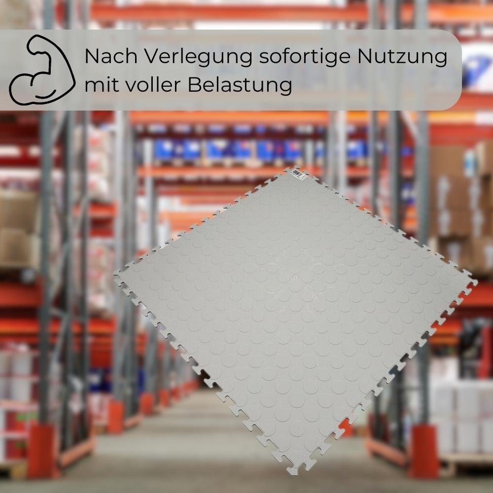 GarPet Klickfliesen 20x Klickfliesen Bodenplatte Kunststoff Balkon