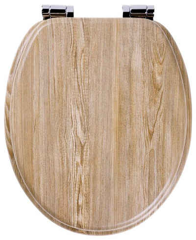 Tiger WC-Sitz »Scaffold Wood«, 37.5 x 5.5 x 45.5 cm