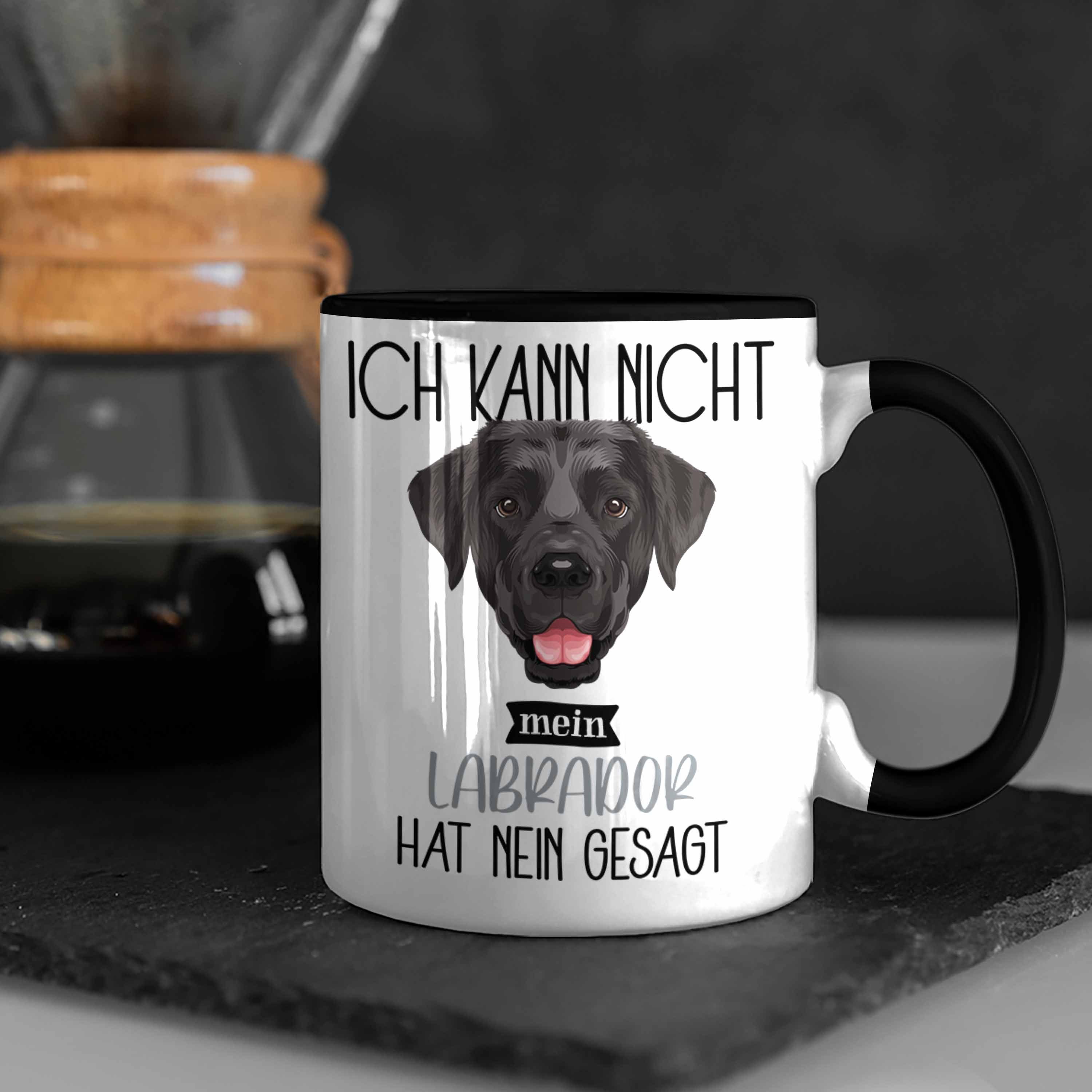 Labrador Geschenkidee Trendation Lustiger Schwarz Geschenk Kann Besitzer Spruch Tasse Tasse Ich