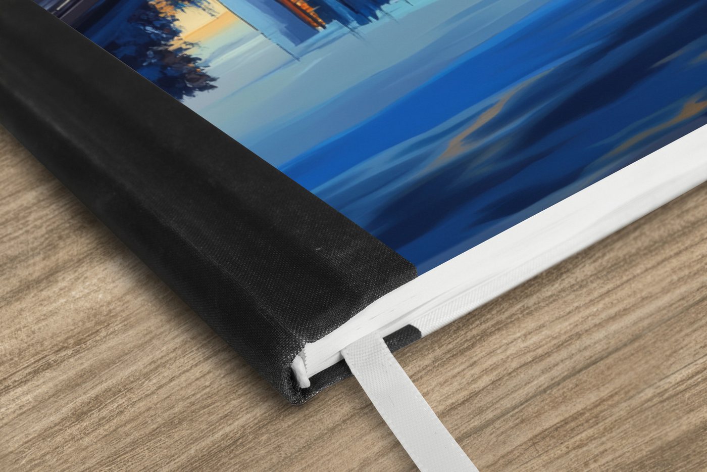 Thumbnail - MuchoWow Notizbuch Sonnenuntergang Frankfurt - Stadt - Skyline - Wasser, Notebook, Notizblock a5, Tagebuch, Journal Lini...