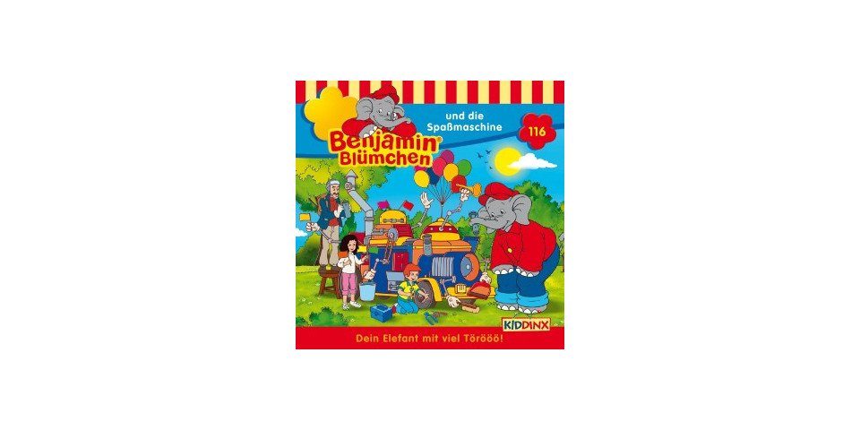 Kiddinx Hörspiel-CD Benjamin Blümchen 116 - Die Spaßmaschine