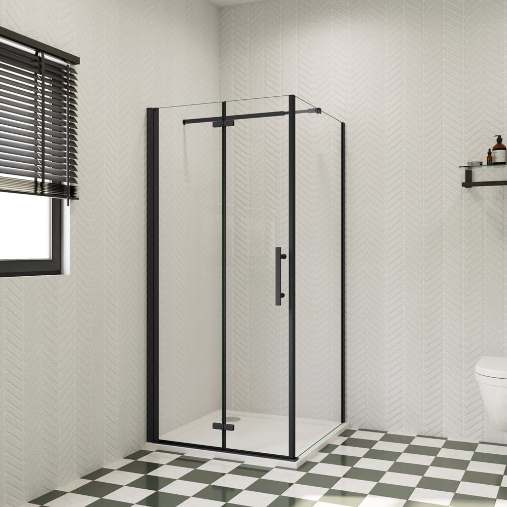 duschspa Eckdusche Falttür + Seitenwand 185cm 6mm ESG Nano Glas Duschtür Du günstig online kaufen