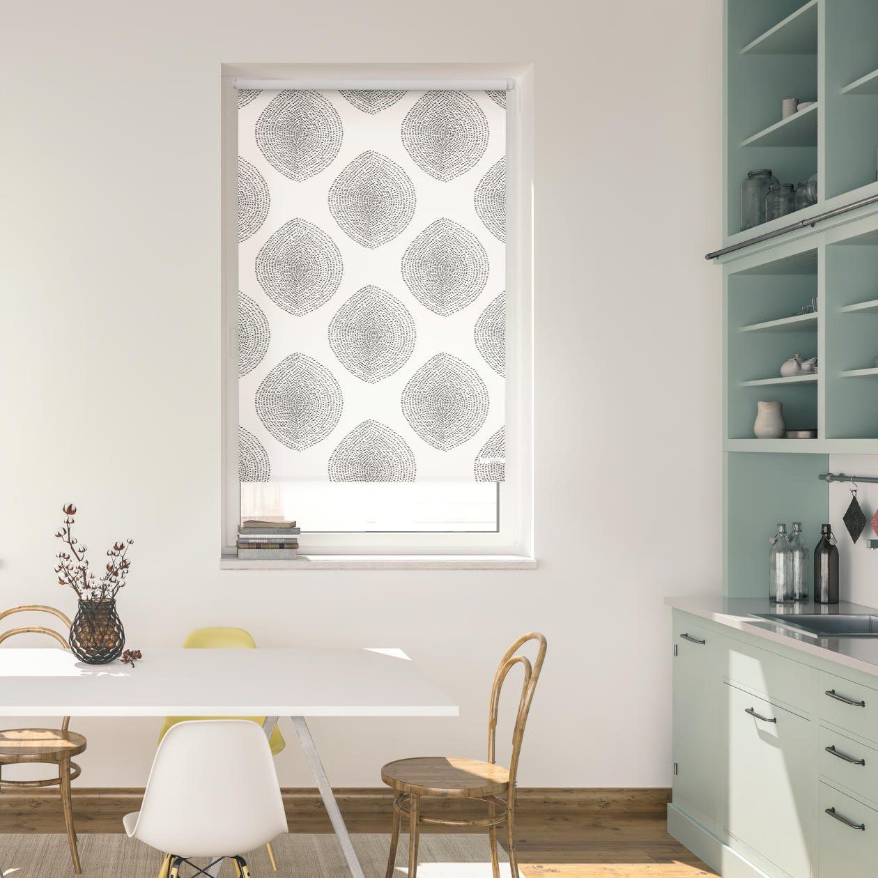 Seitenzugrollo »Rollo Klemmfix, ohne Bohren, blickdicht, Stripy Boho