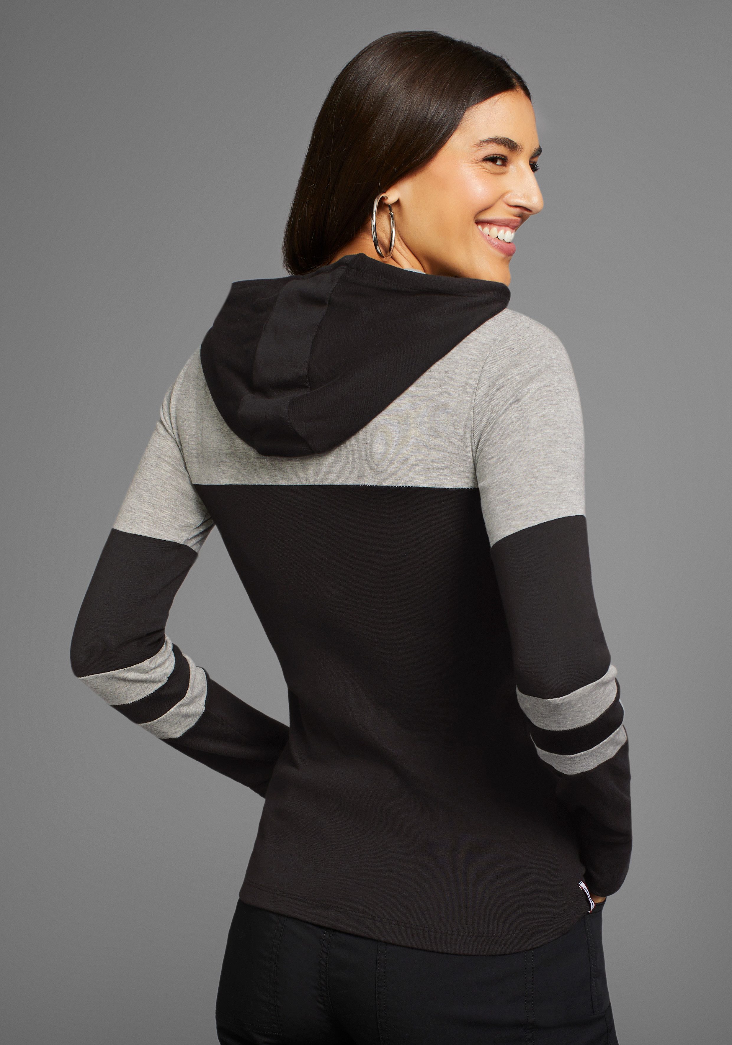 KangaROOS Kapuzenshirt mit Colorblock günstig online kaufen