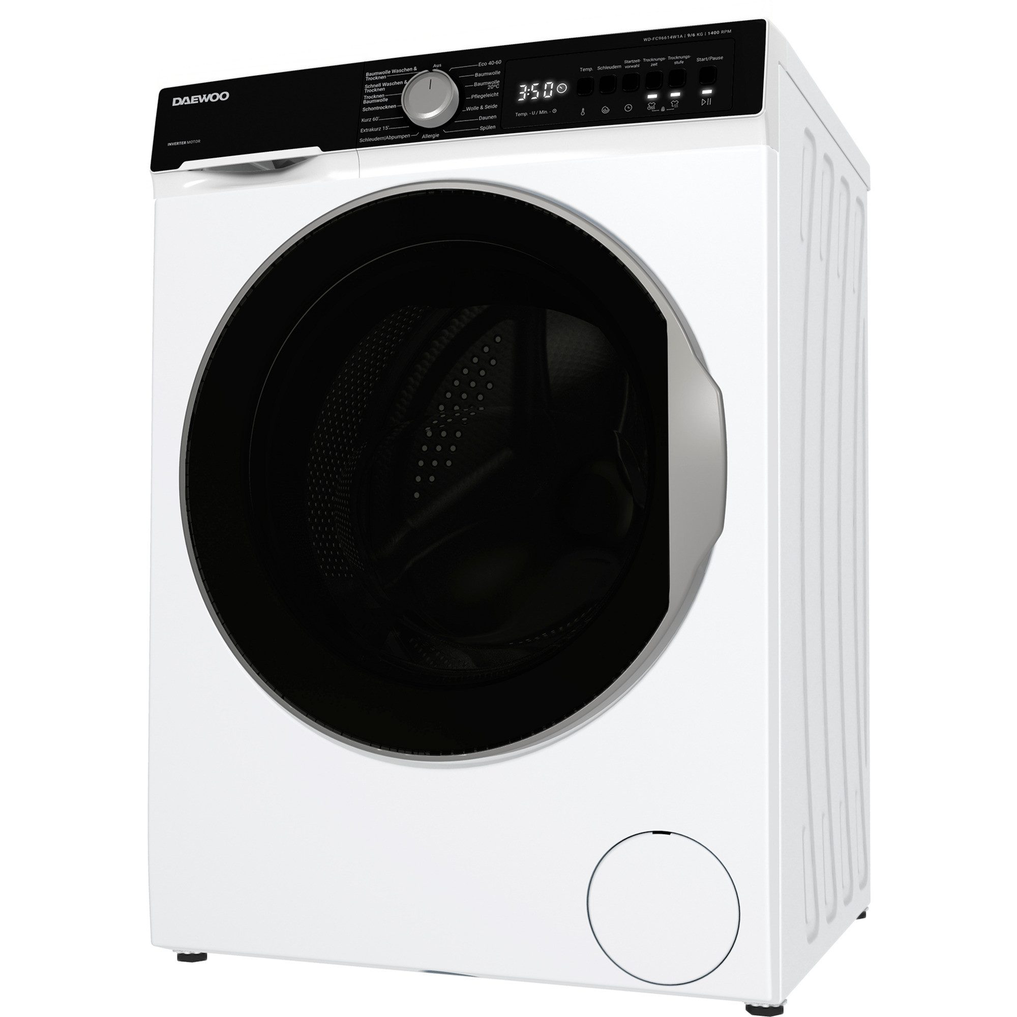 Daewoo Waschtrockner WD-FC96614W1A-DE, 9 kg