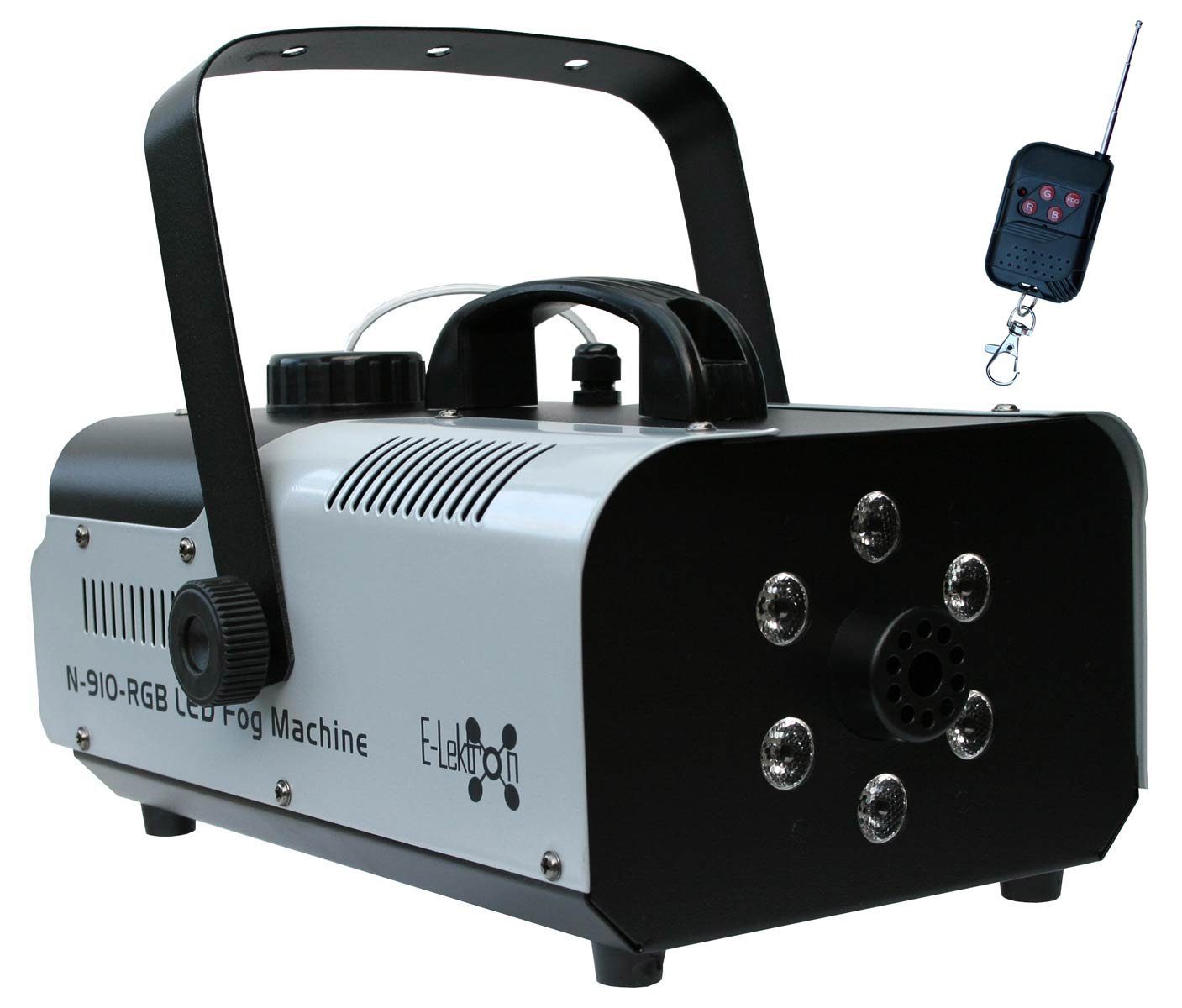 E-Lektron LED Discolicht N-910-RGB Nebelmaschine, integriert, LED Beleuchtung RGB, fest Fernbedienung, Nebels des