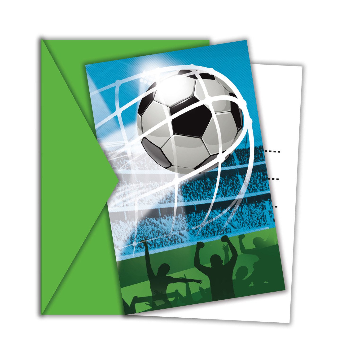 Procos Einladungskarten Einladungskarten Fußball, 6 Stück FSC