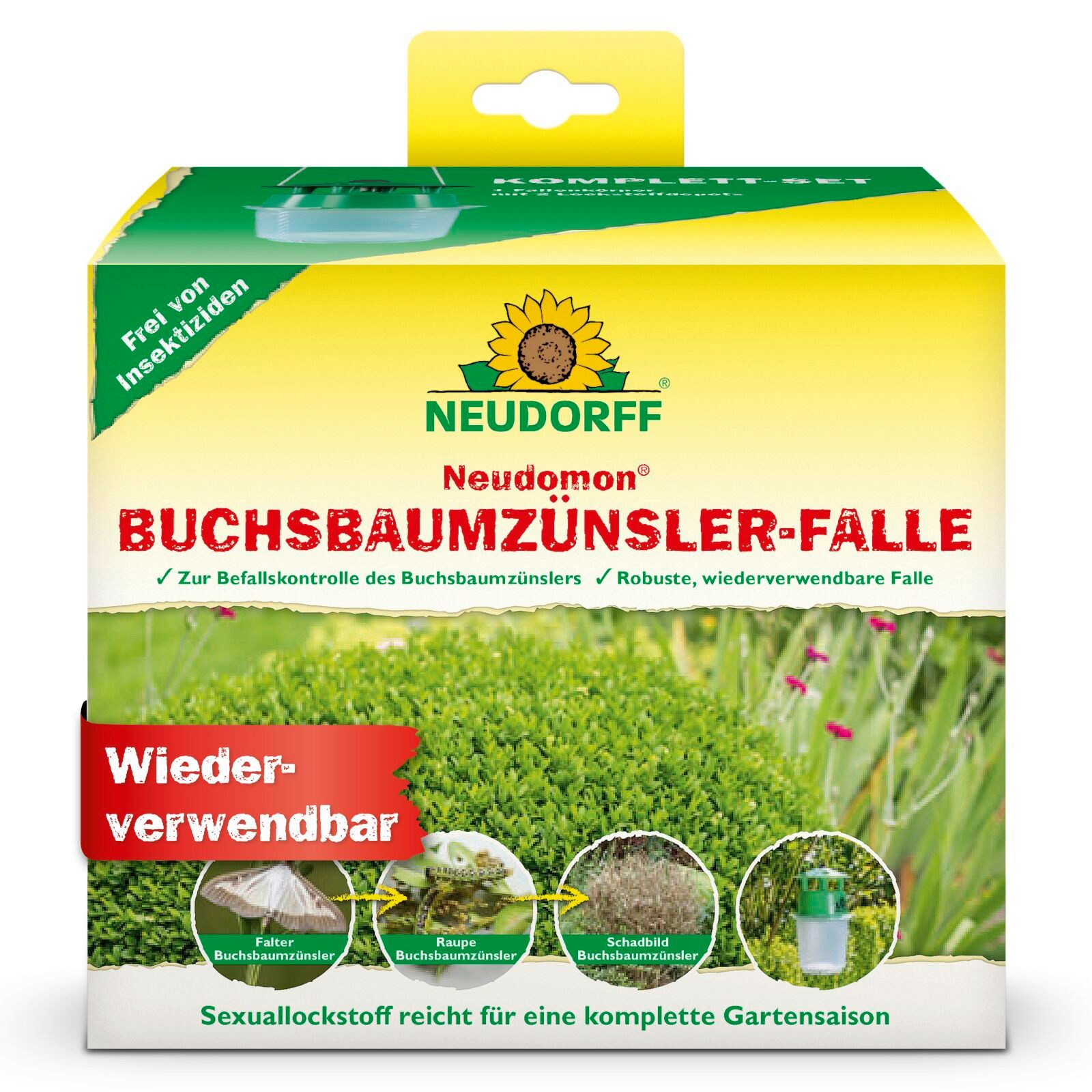 Neudorff Insektenfalle Neudomon BuchsbaumzünslerFalle, 6 Stück