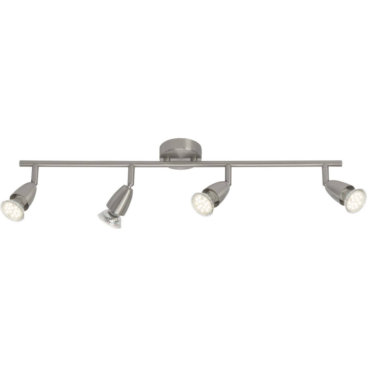 Brilliant Deckenleuchte Amalfi, 3000K, Lampe Spotrohr LED-PAR51, 3W LED 4flg LED-Refl eisen GU10, Amalfi 4x