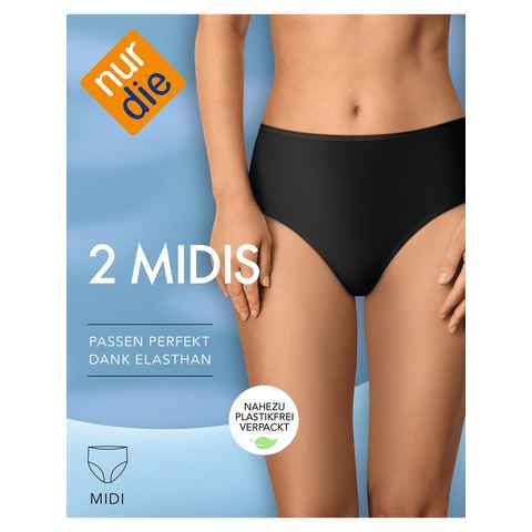 Nur Die Midislip 2er-Pack Basic (2-St)