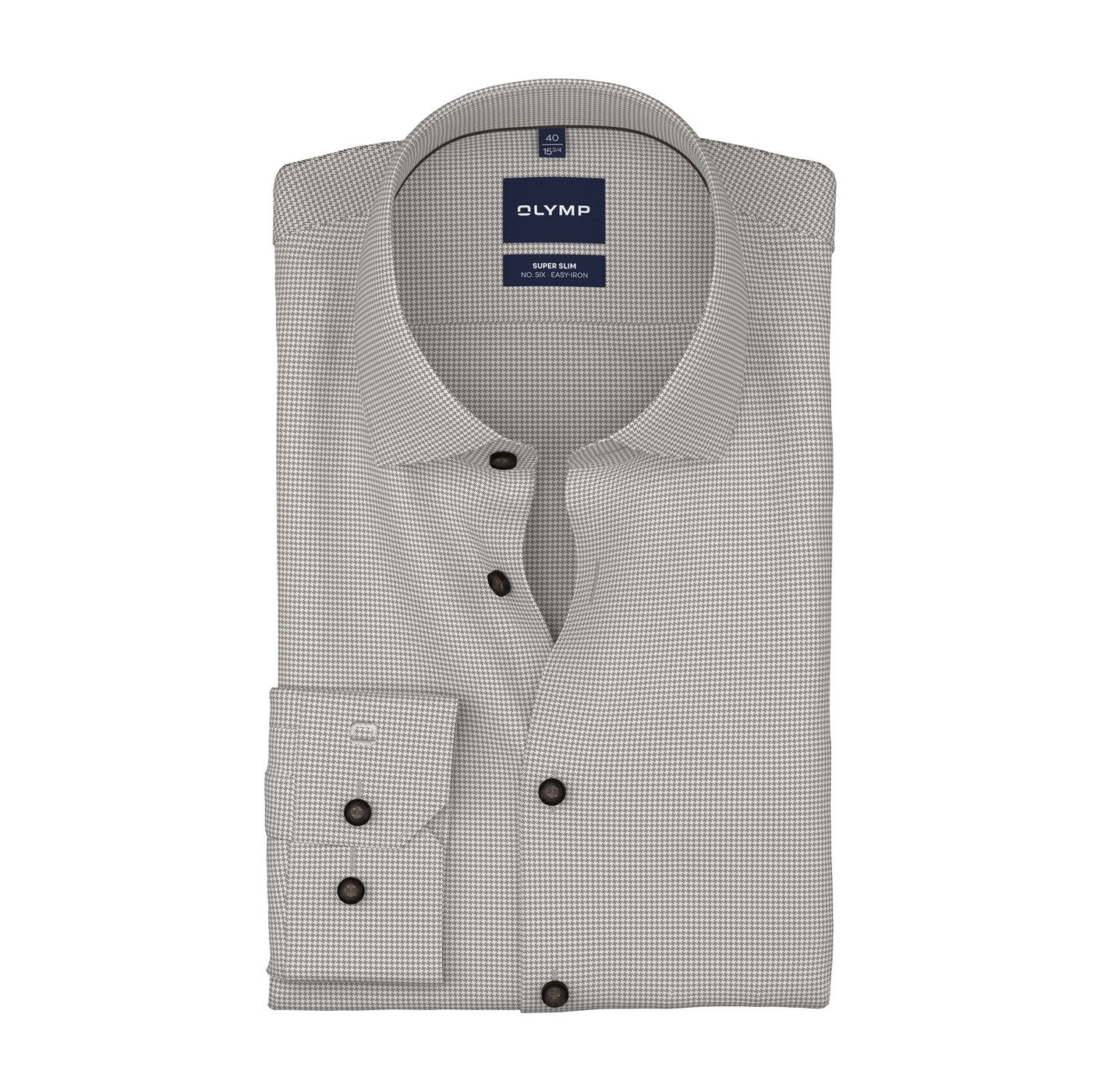 OLYMP Langarmhemd No. Six Businesshemd, Kentkragen, Super Slim