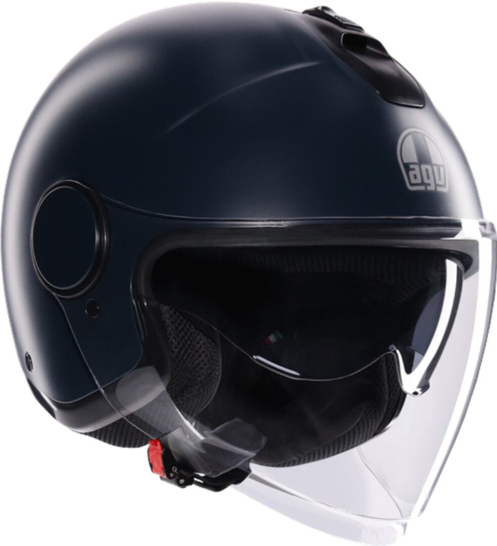 AGV Motorradhelm Eteres Mono Jethelm, vorbereitet für Kommunikationssystem,integriertes Sonnenvisier