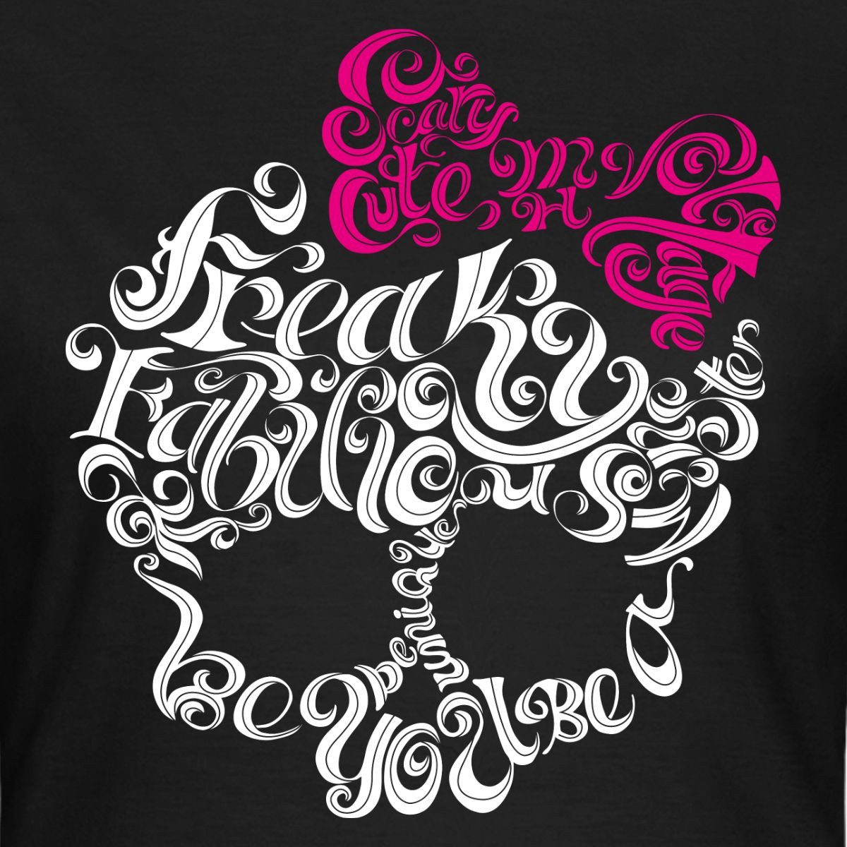 Spreadshirt T-Shirt Monster High™ Totenkopf Mit Schleife Frauen T-Shirt (1-tlg) Slim Fit, fällt klein aus