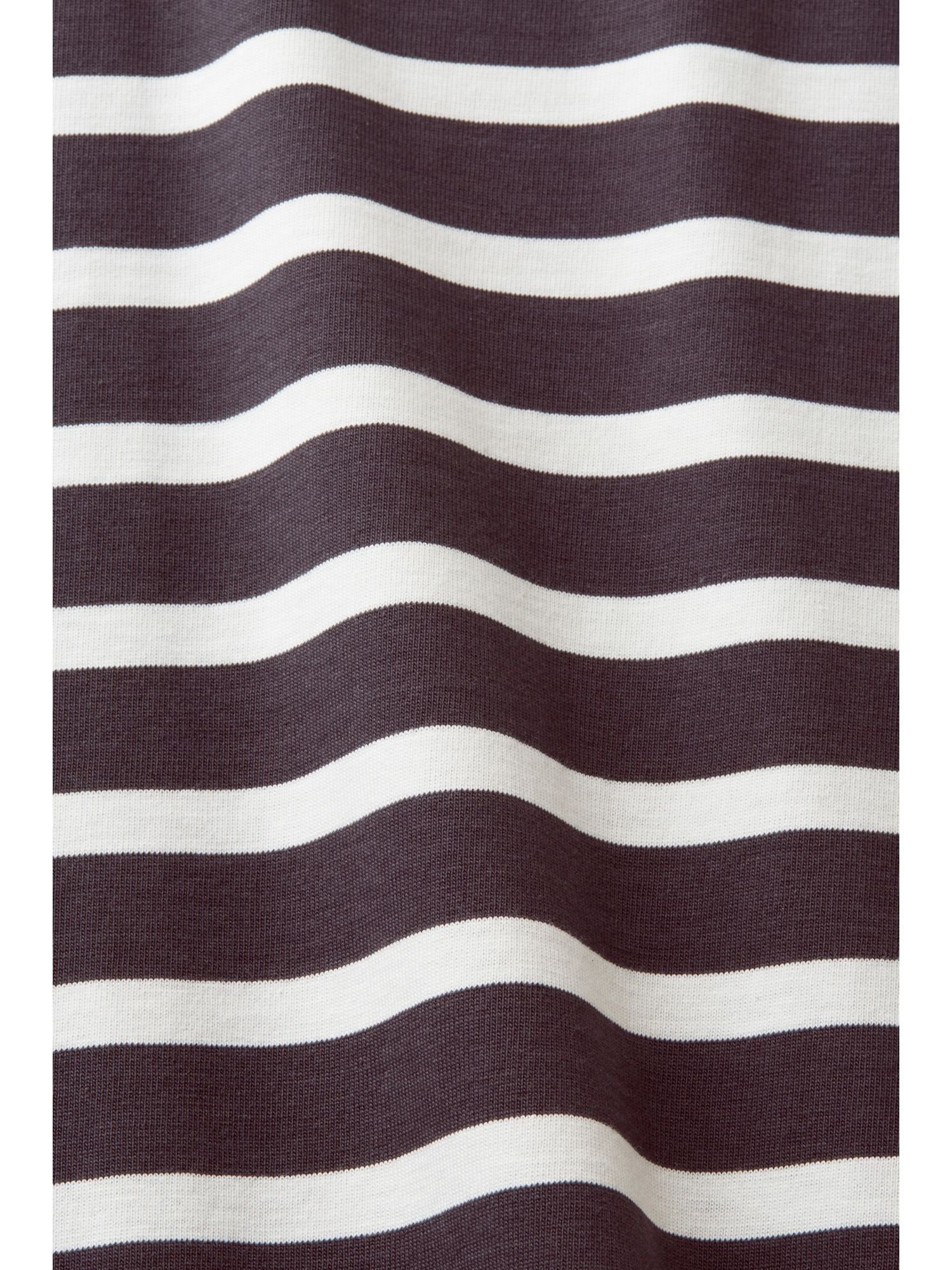 ANTHRACITE Collection Esprit Streifen-T-Shirt Baumwolle nachhaltiger T-Shirt aus (1-tlg)