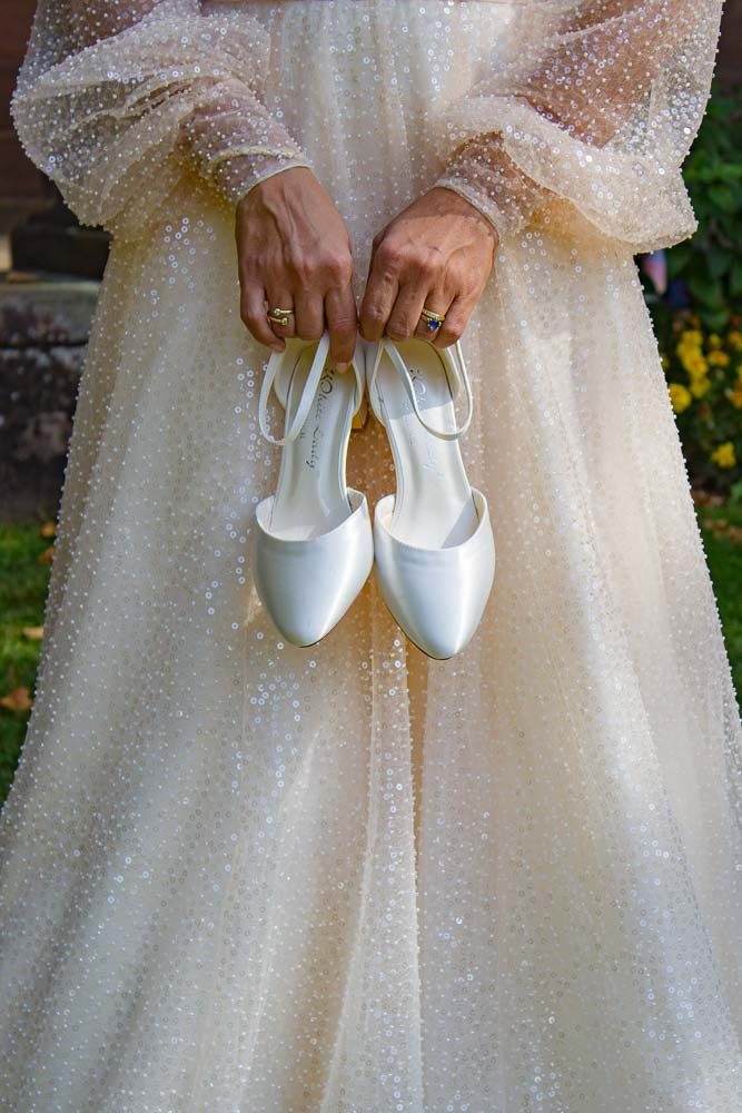 White Lady 700 ivory Satin - einfärbbarer Brautschuh Pumps