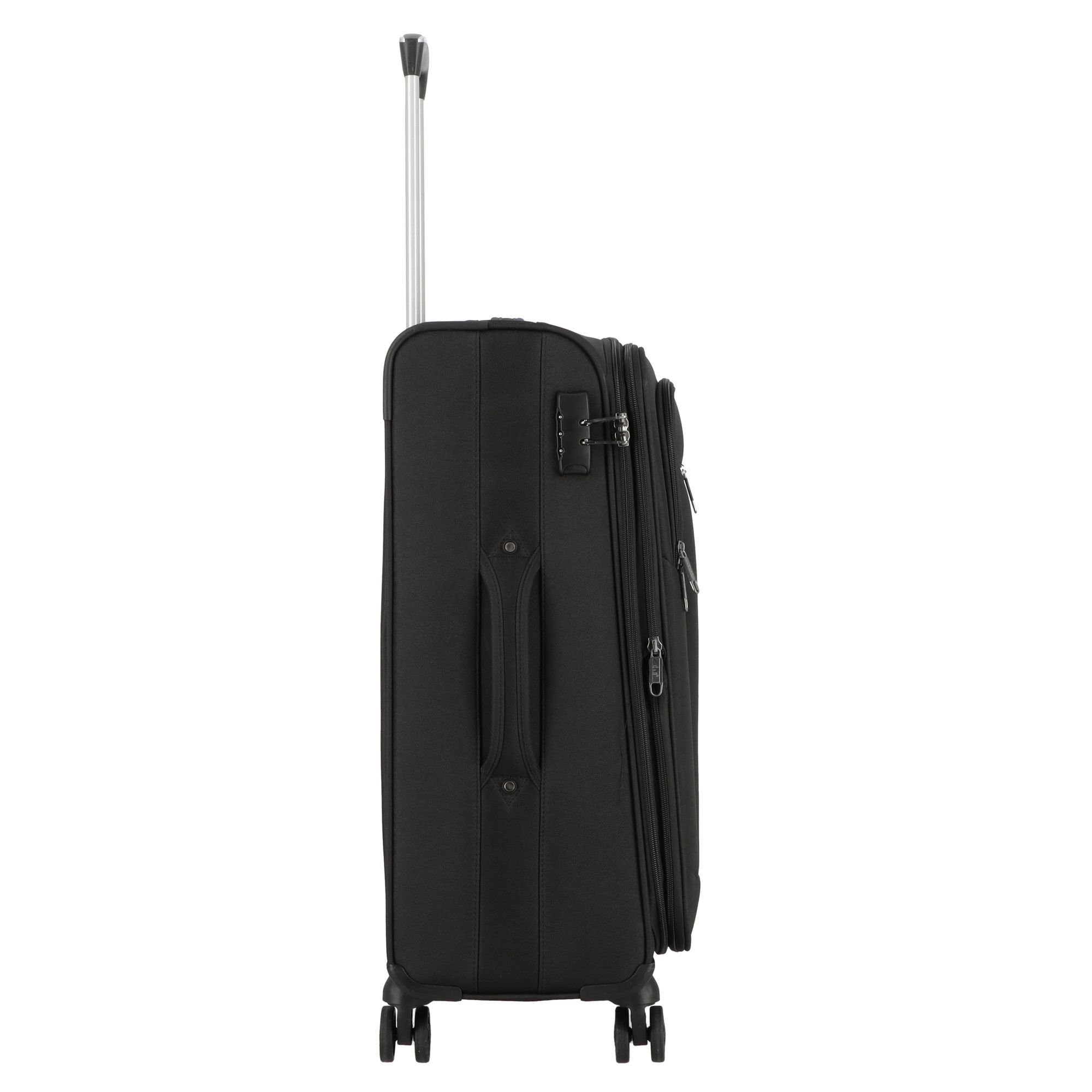D&N Trolleyset Travel Line 6804, 4 Rollen, (3-teilig, 3 tlg), Polyester