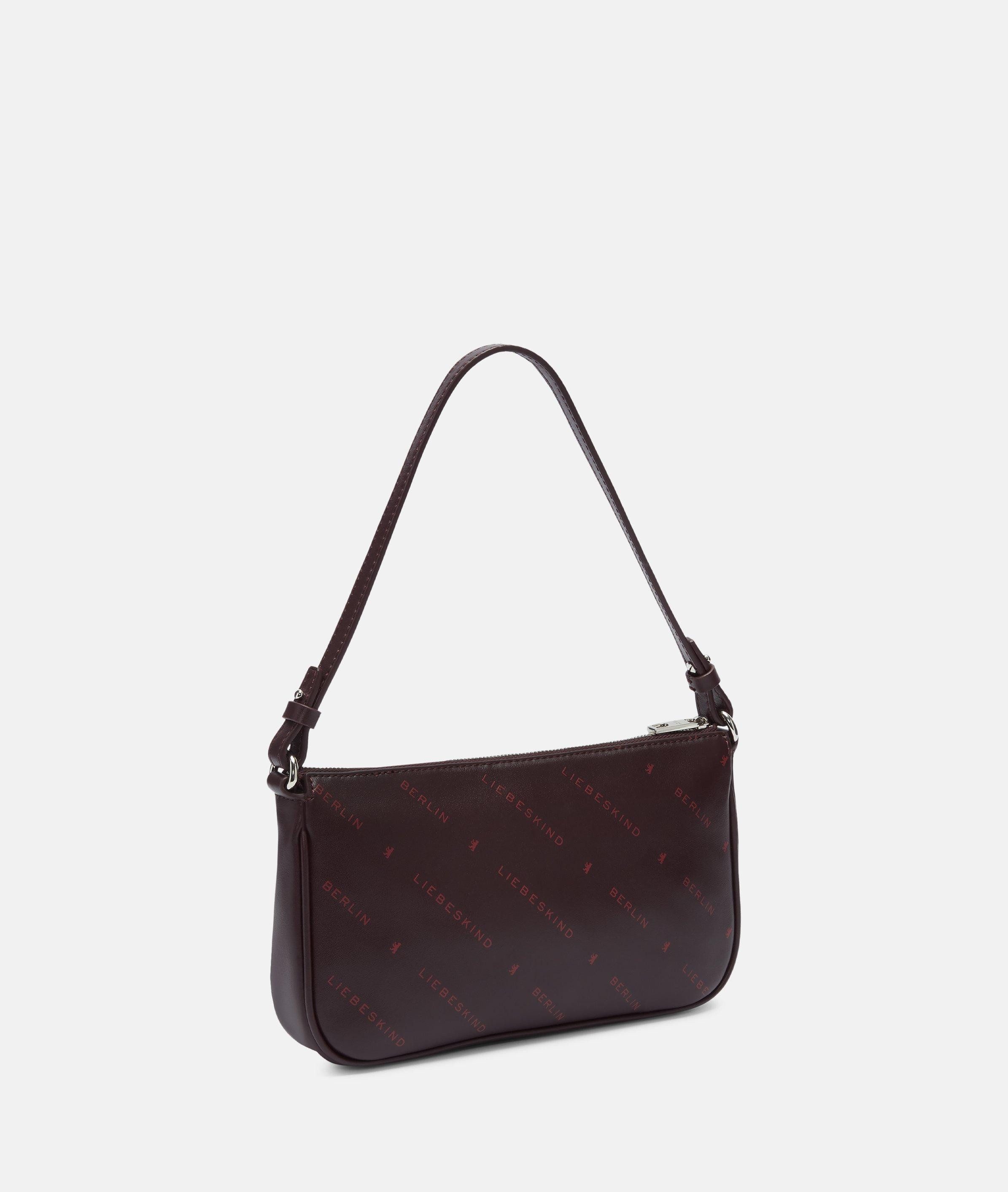 Liebeskind Berlin Umhängetasche Monogram Crossbody S, Umhängetasche aus Nappaleder mit Liebeskind Berlin Schriftzug