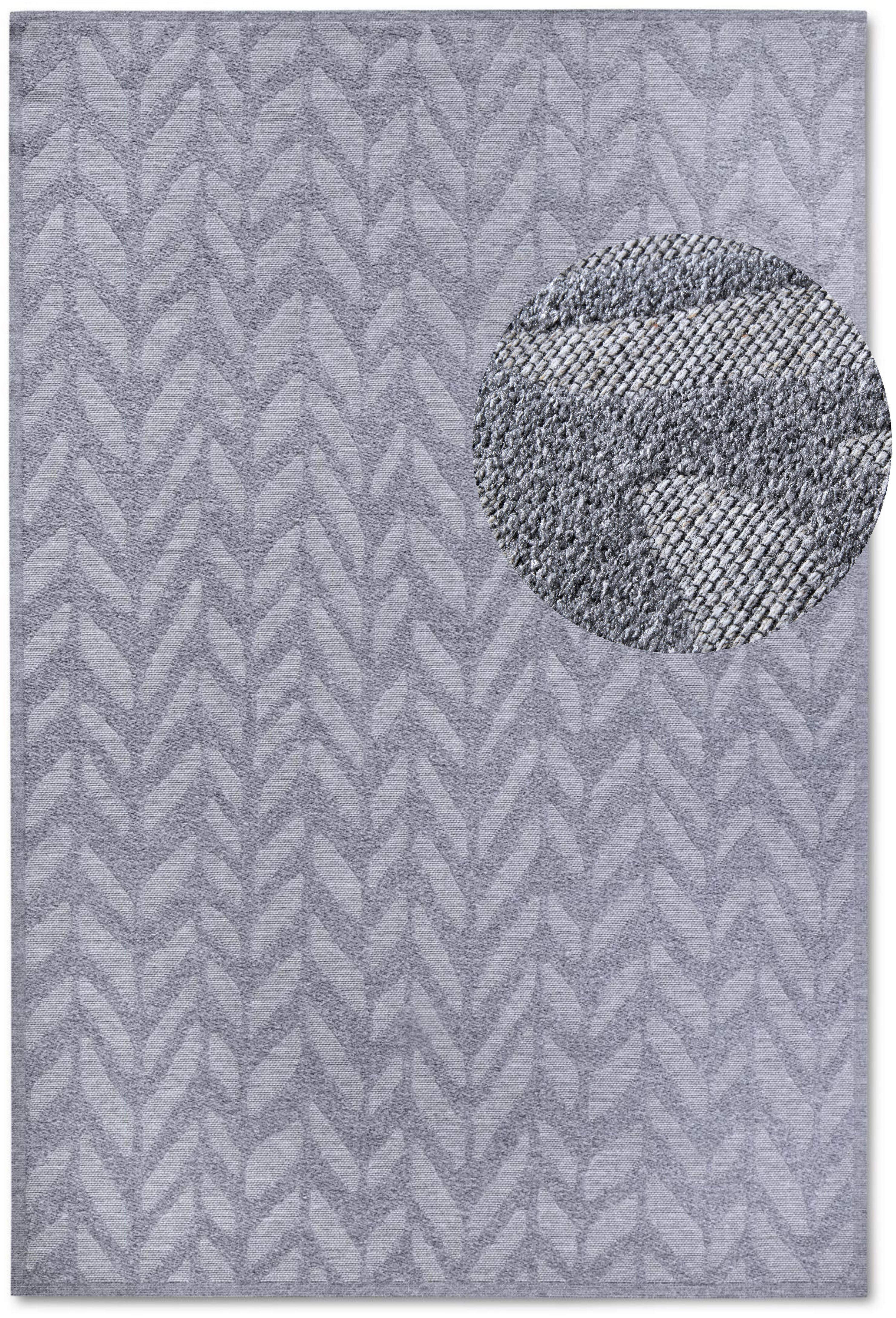 Villeroy & Boch Outdoorteppich Georgette, rechteckig, Höhe: 4 mm, In-& Outdoor, Flachgewebe, wetterfest, Terrasse, Balkon, modern, Trend