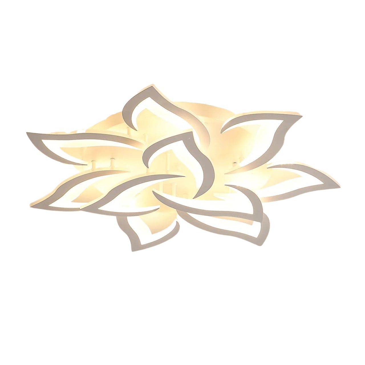 Riserva Deckenleuchte Schwalbenschwanz Blumen Deckenleuchte,weiß, 10 Köpfe,90W,warmes Licht