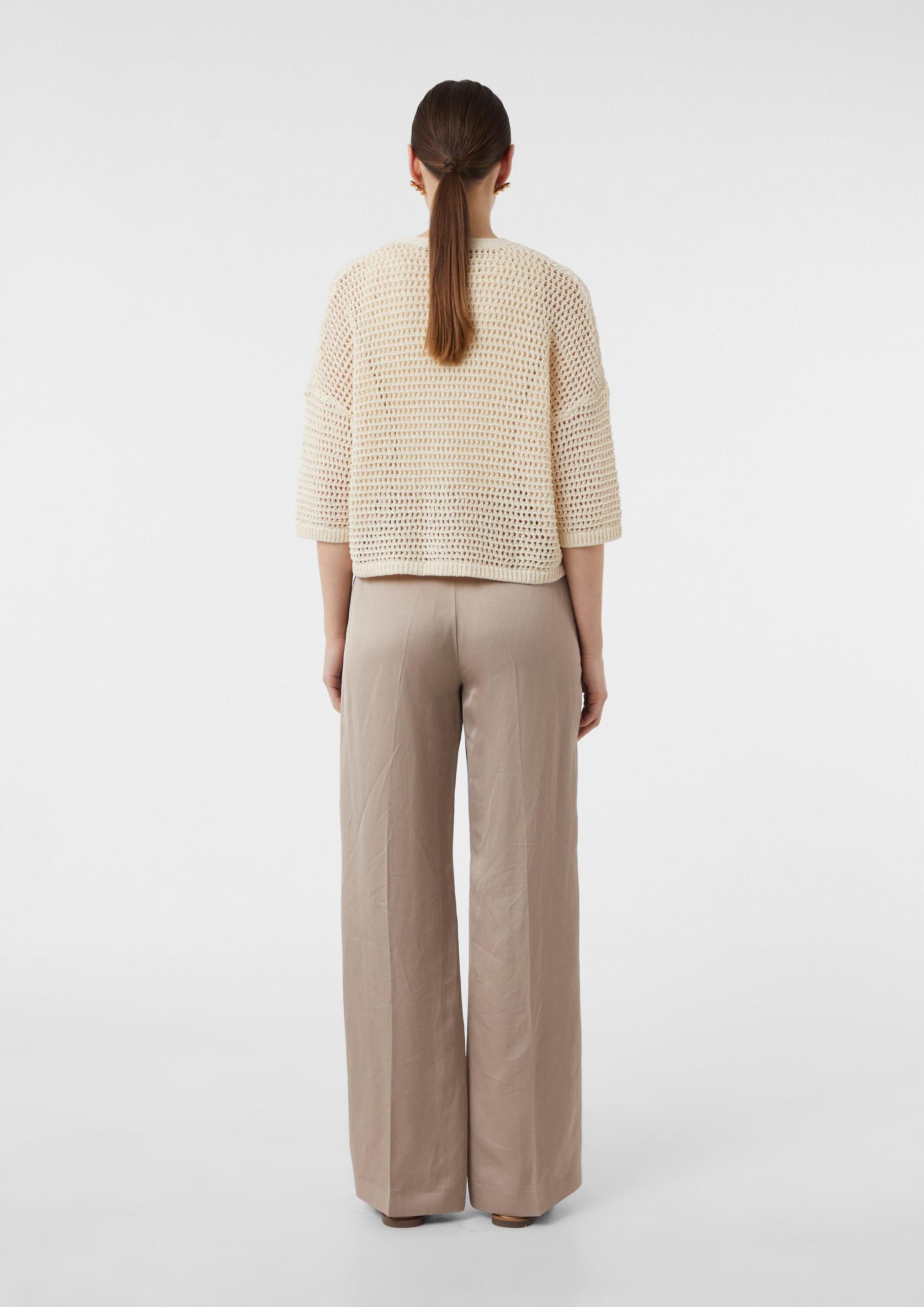 comma Cardigan Strickjacke Luftiger Cardigan im Boxy Fit