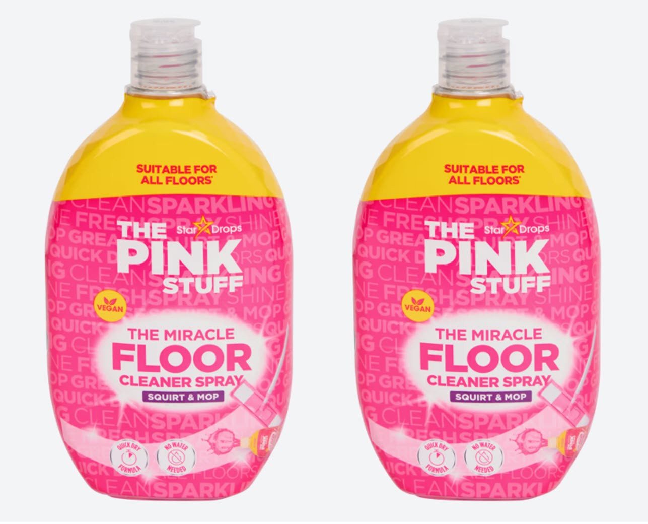 The Pink Stuff The Pink Stuff Flur- und Bodenreiniger Floor Cleaner 2 x 750 ml Fussbodenreiniger (2-St)