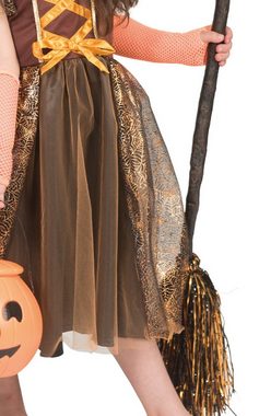Funny Fashion Hexen-Kostüm Hexen Kostüm 'Autumn' für Mädchen - Braun Orange