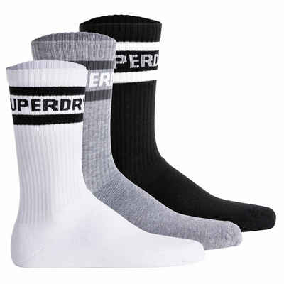 Superdry Sportsocken Unisex Sportsocken 3er-Pack - COOLMAX SPORT CREW